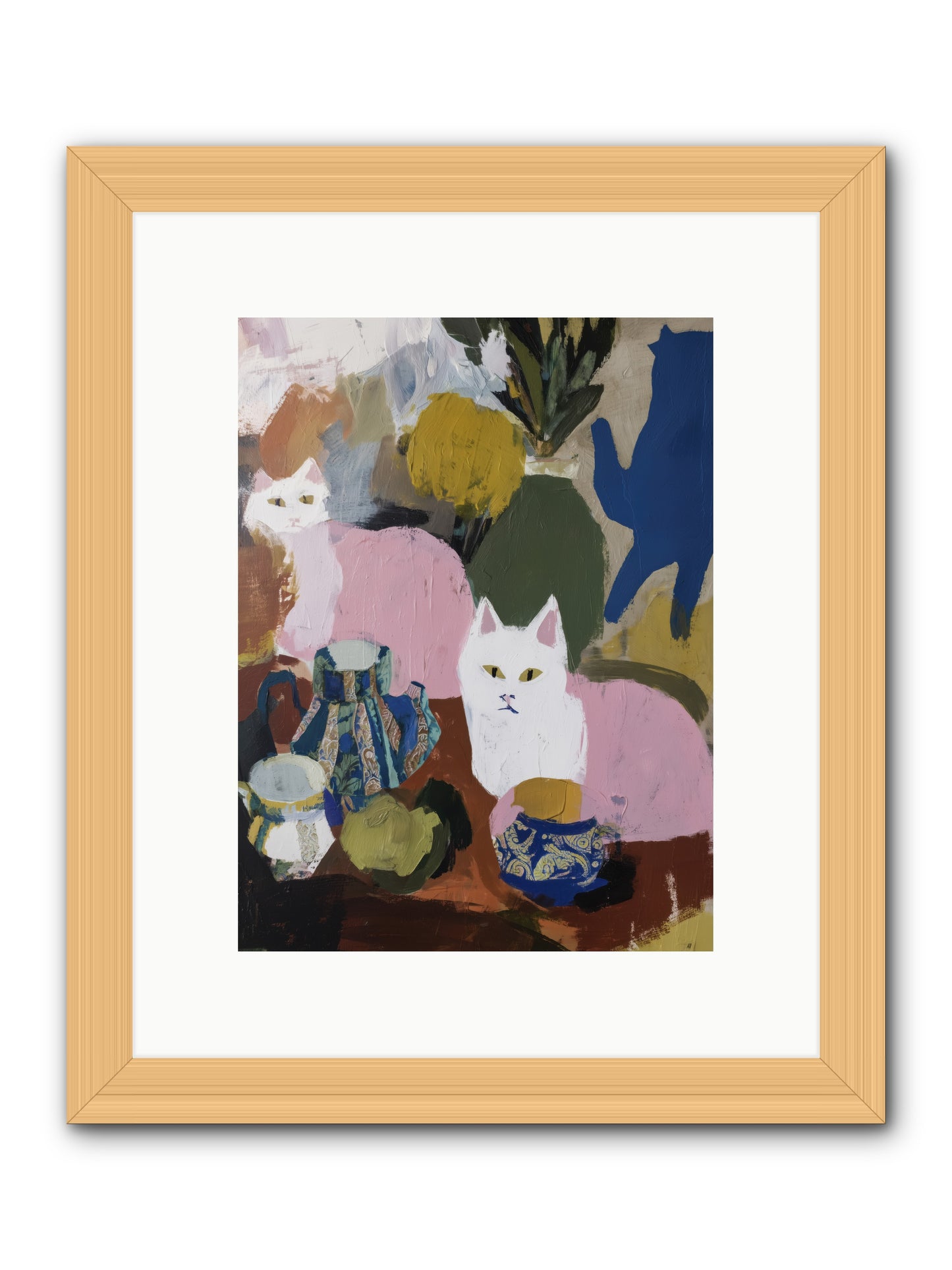 Blurred Lines -- Framed Print - Natural 9x12