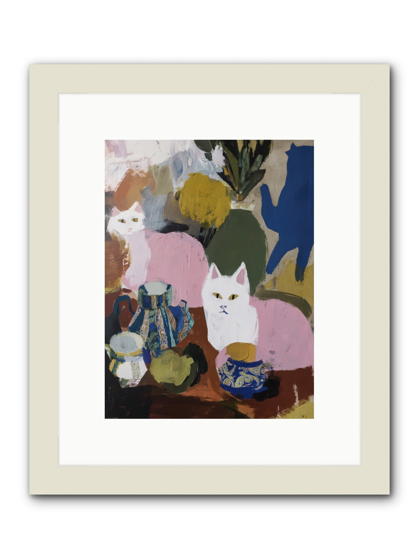 Blurred Lines -- Framed Print - White 9x12