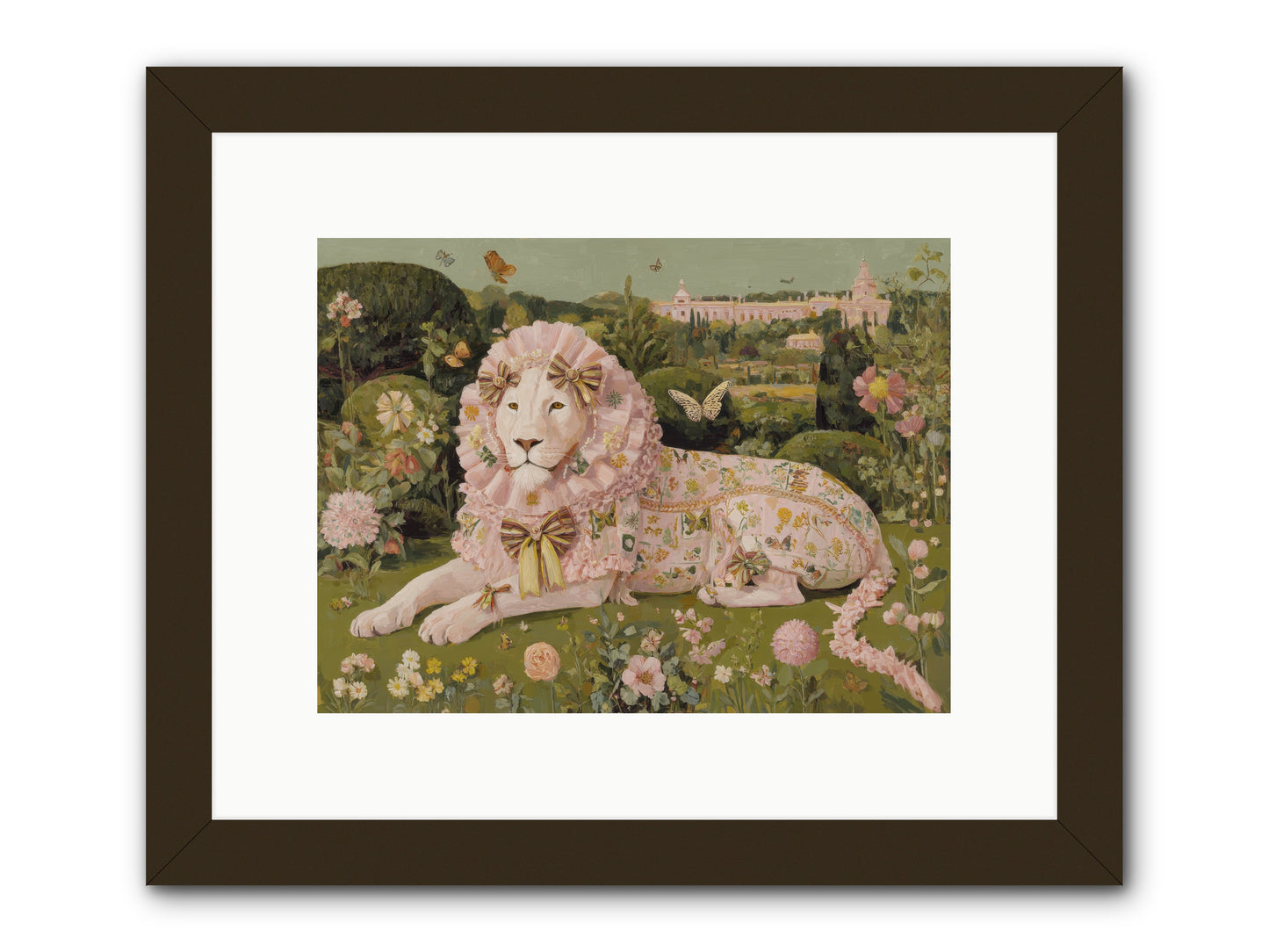 Blush Fold no.1 -- Framed Print - Black 12x9