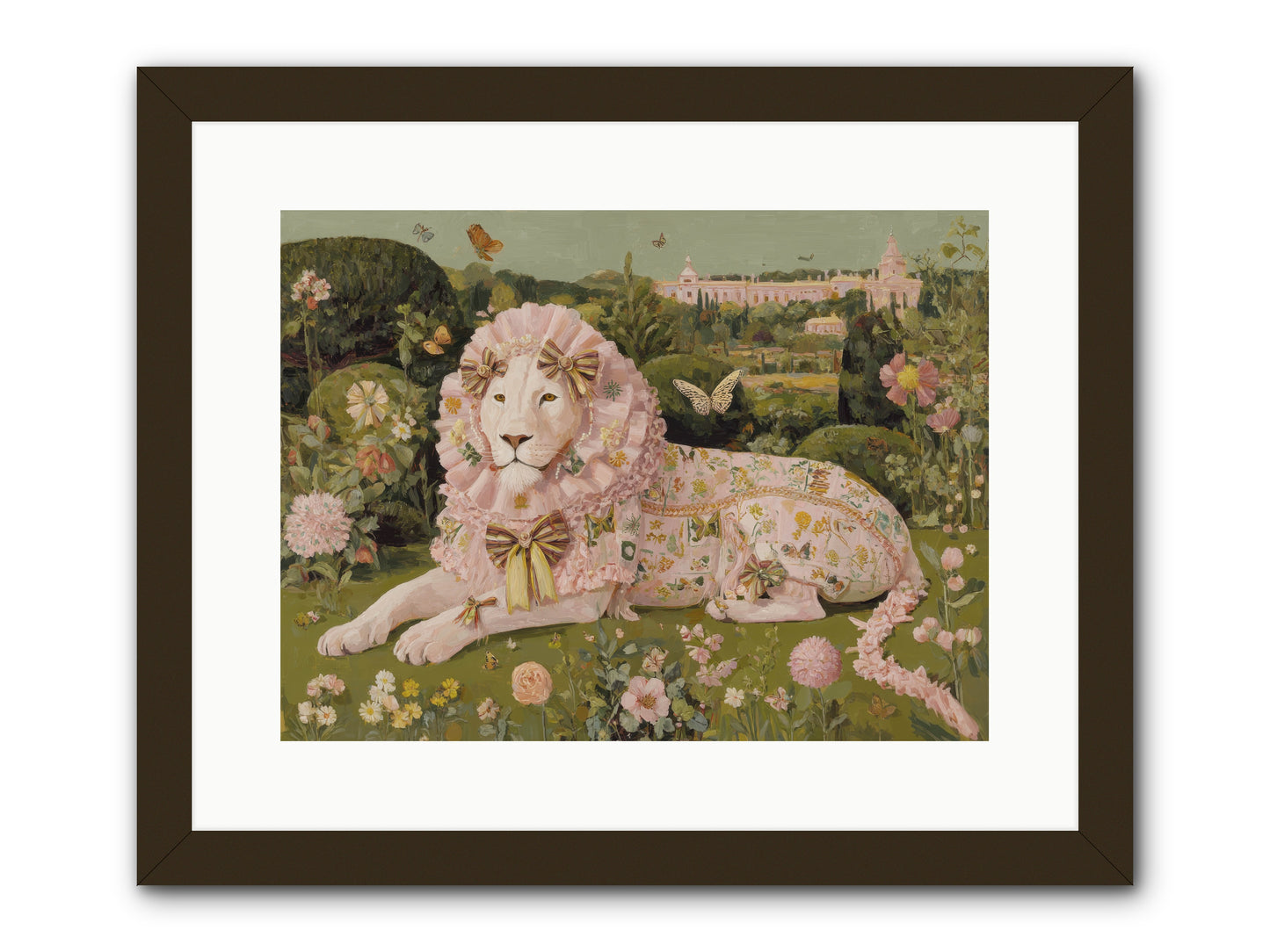 Blush Fold no.1 -- Framed Print - Black 16x12