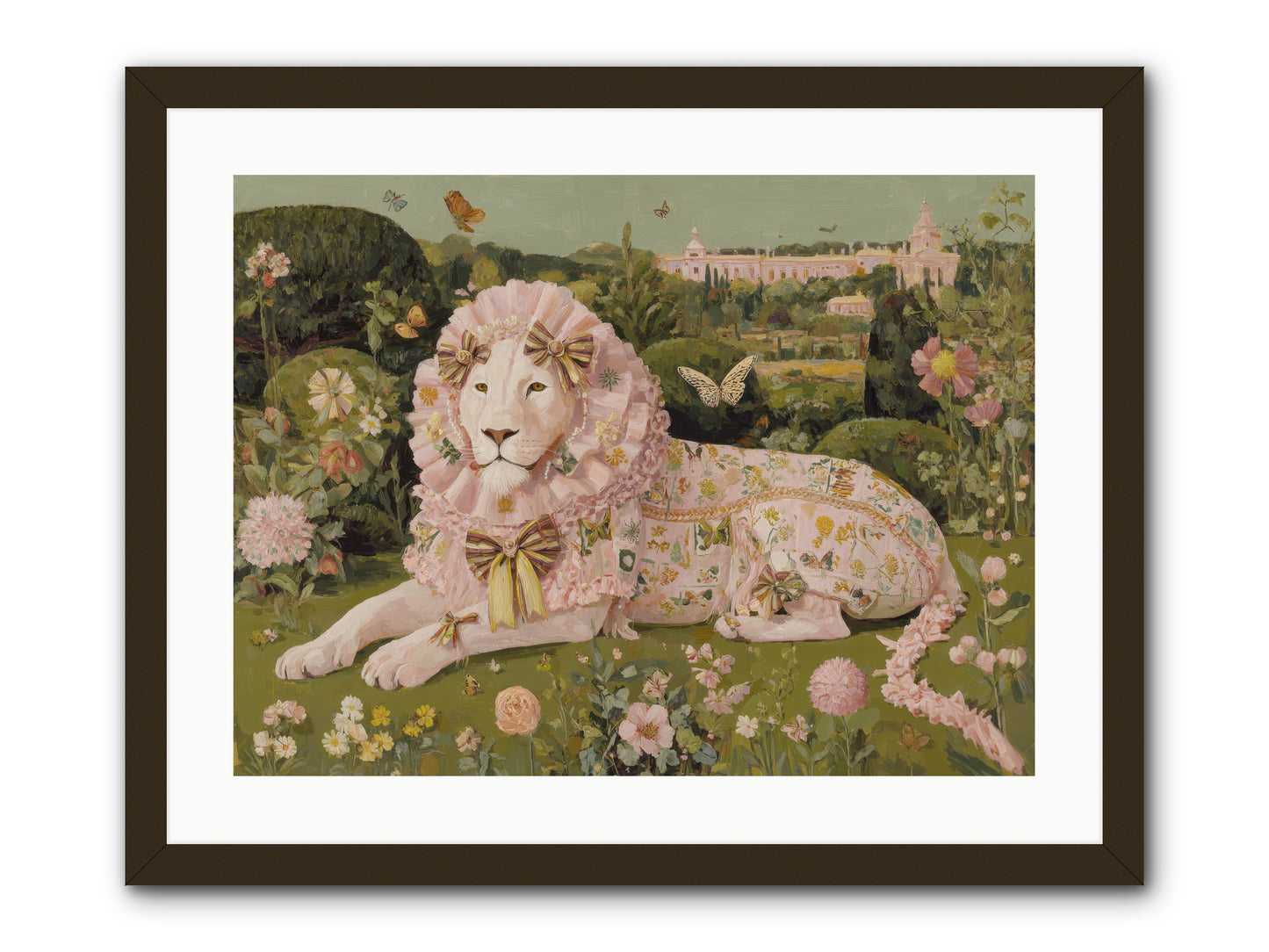 Blush Fold no.1 -- Framed Print - Black 24x18