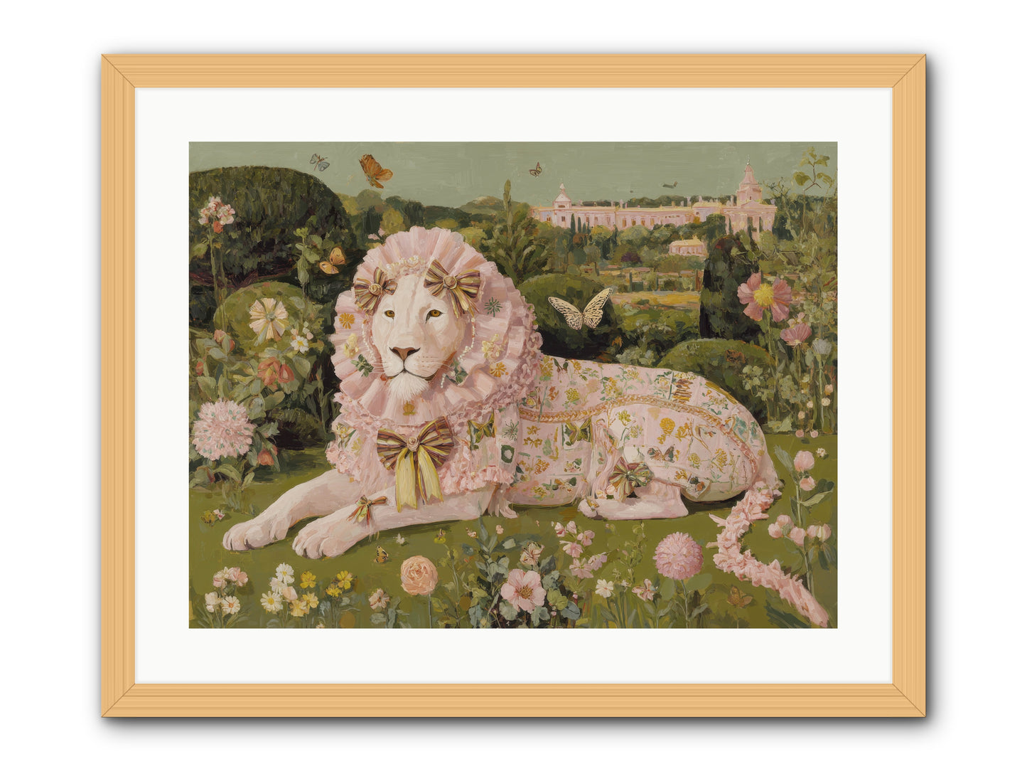 Blush Fold no.1 -- Framed Print - Natural 24x18