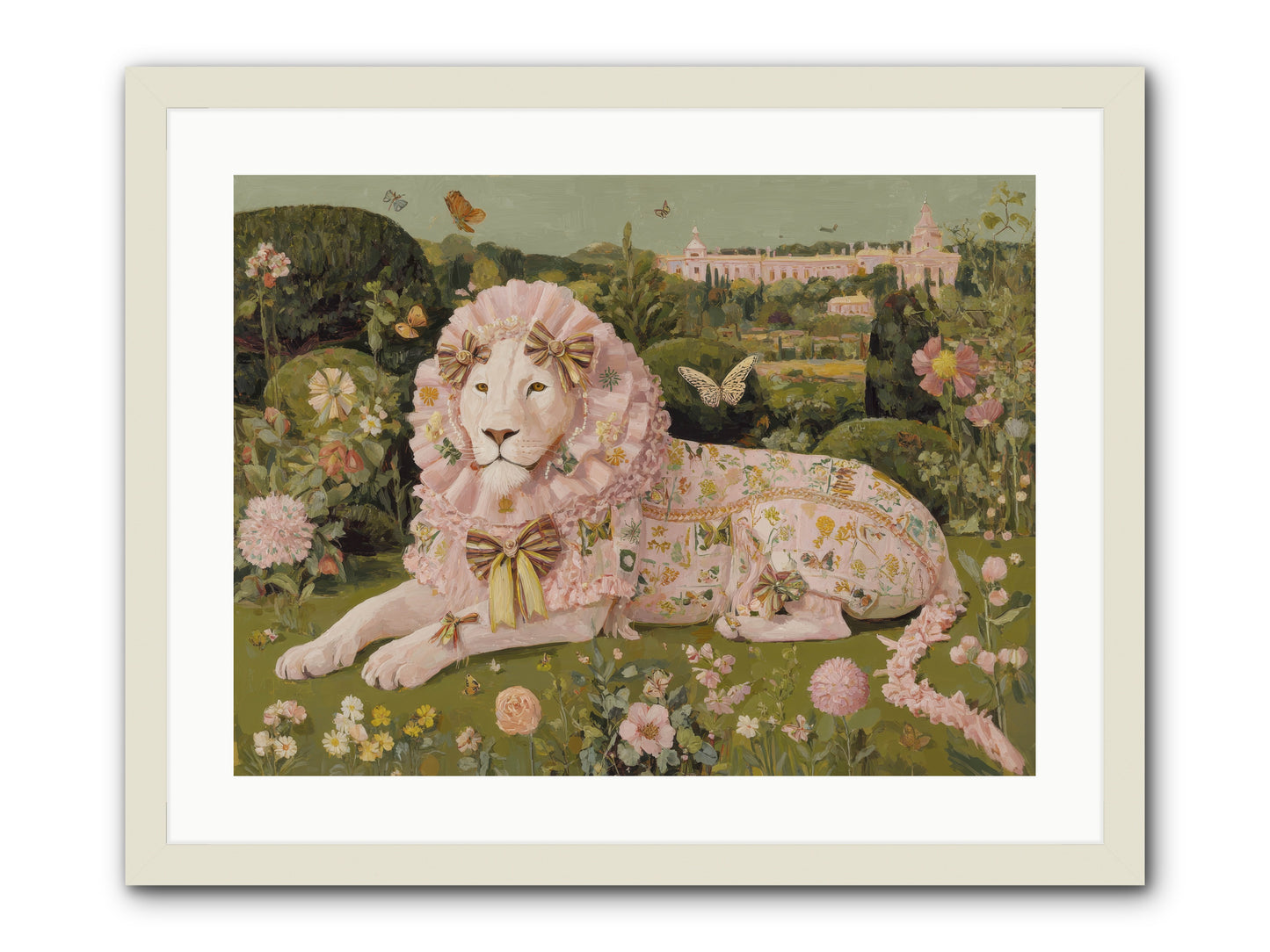 Blush Fold no.1 -- Framed Print - White 24x18