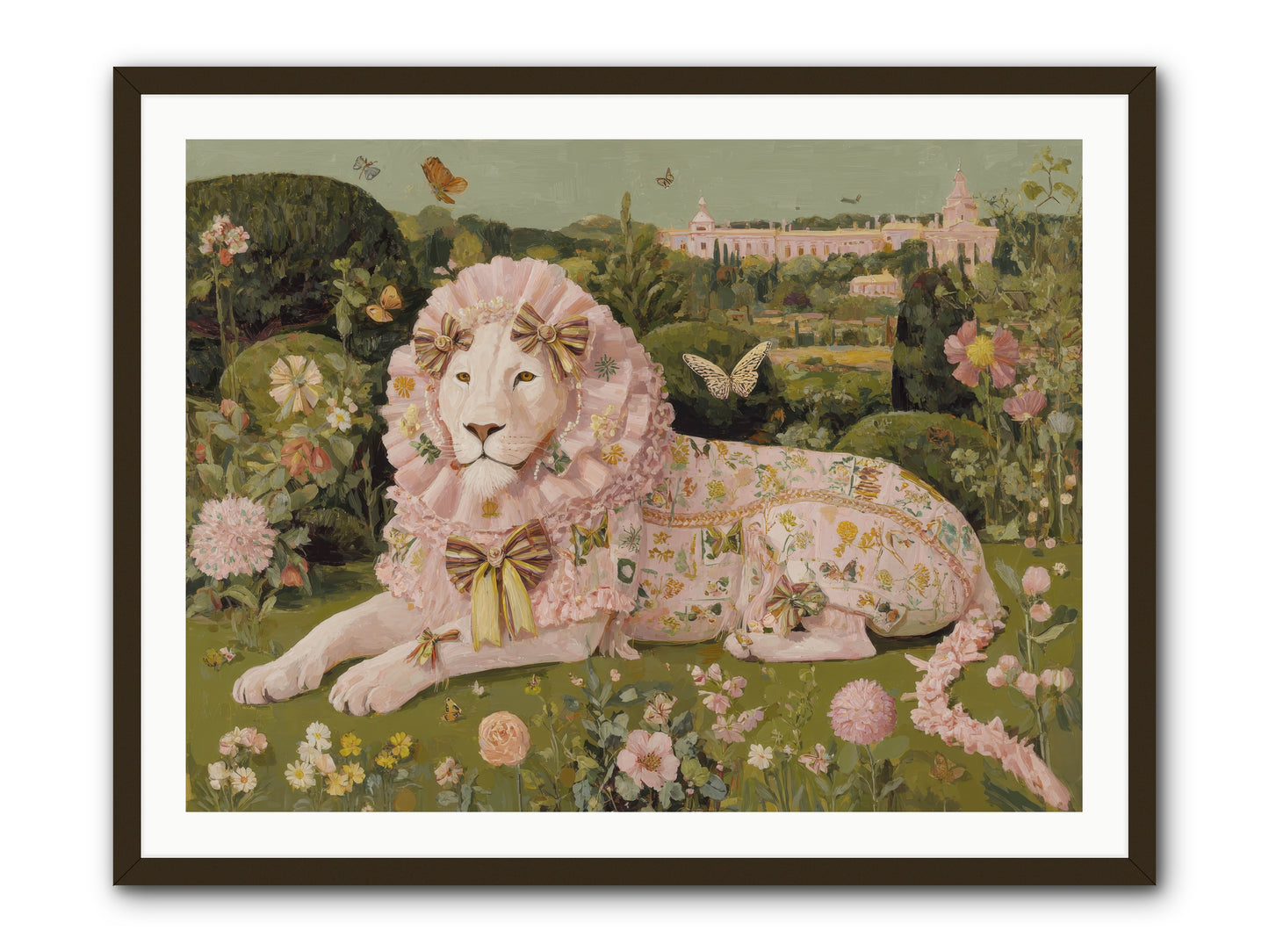 Blush Fold no.1 -- Framed Print - Black 40x30
