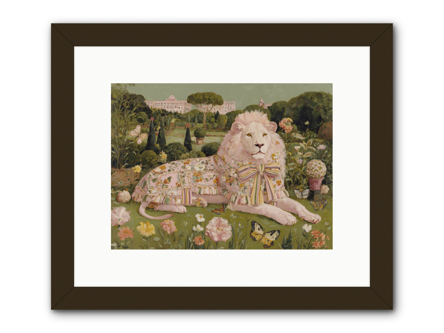 Blush Fold no.2 -- Framed Print - Black 12x9