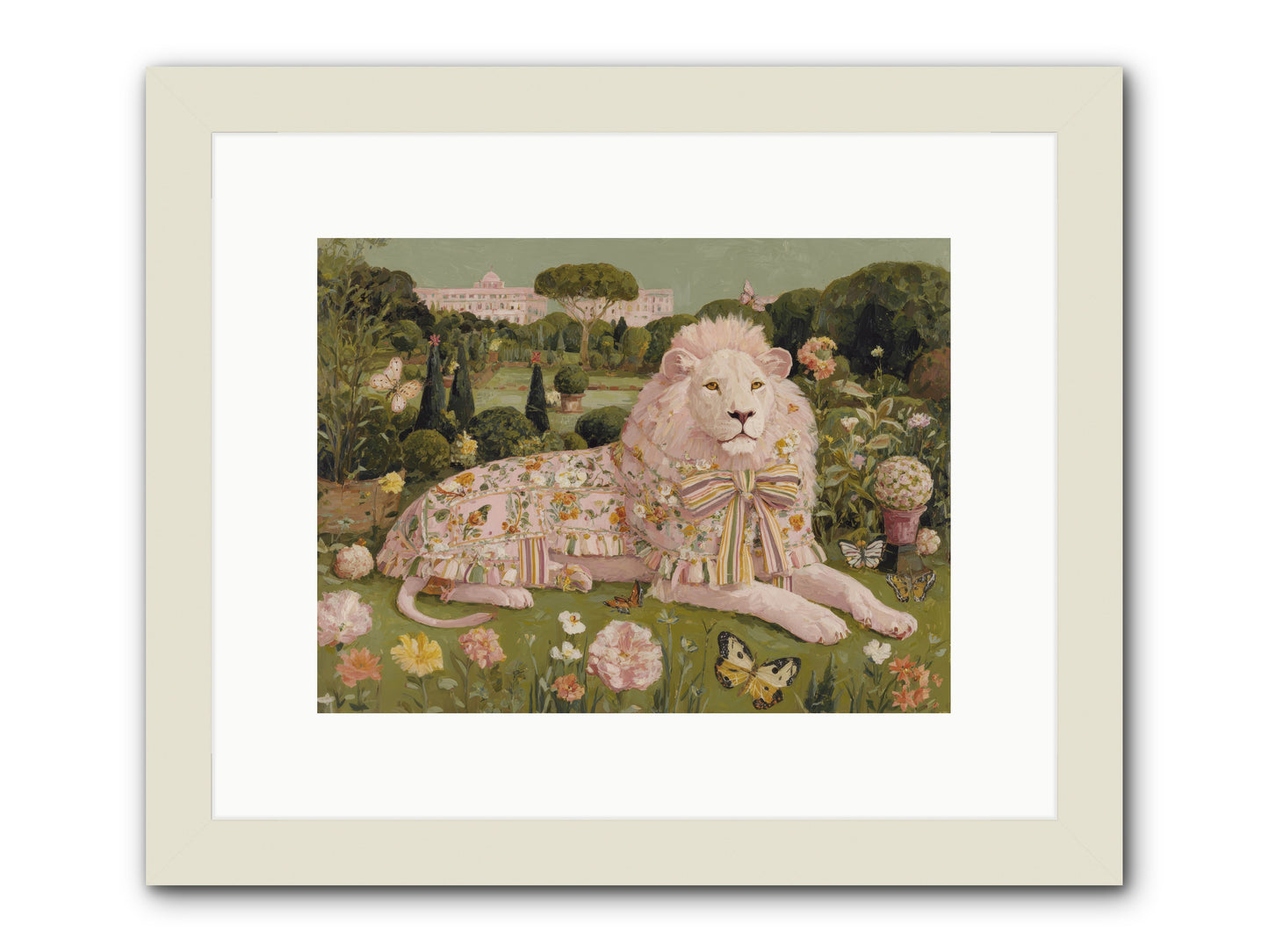 Blush Fold no.2 -- Framed Print - White 12x9