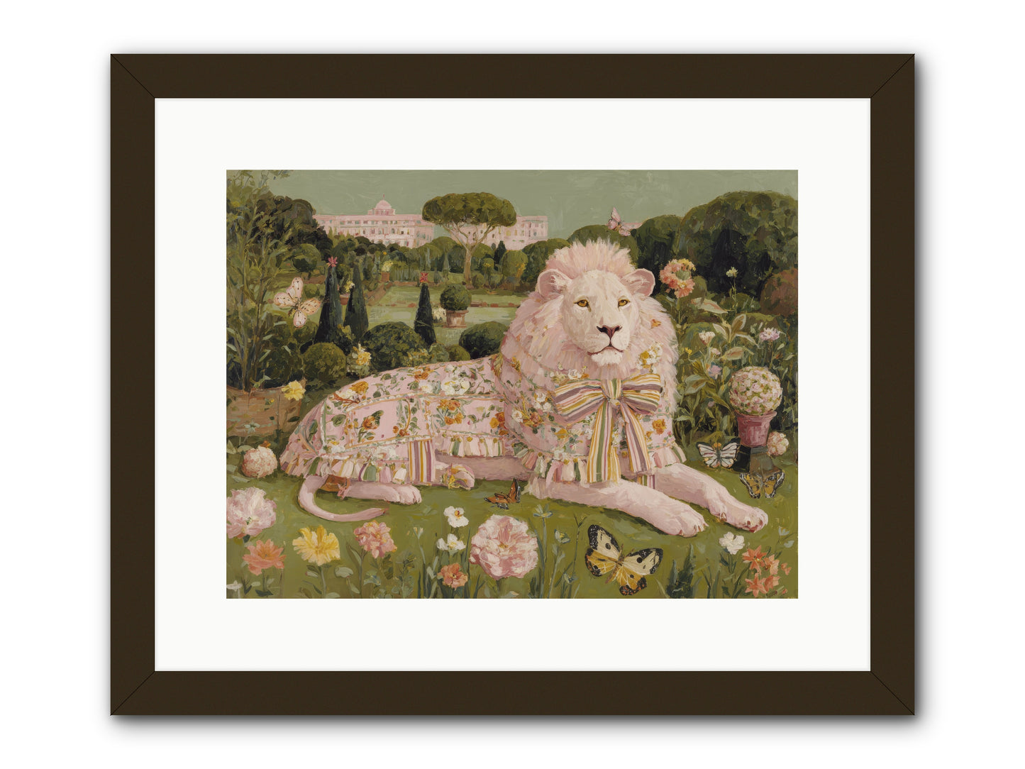 Blush Fold no.2 -- Framed Print - Black 16x12