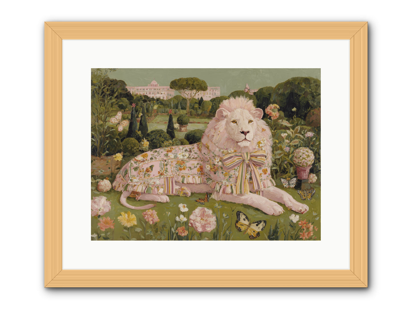 Blush Fold no.2 -- Framed Print - Natural 16x12