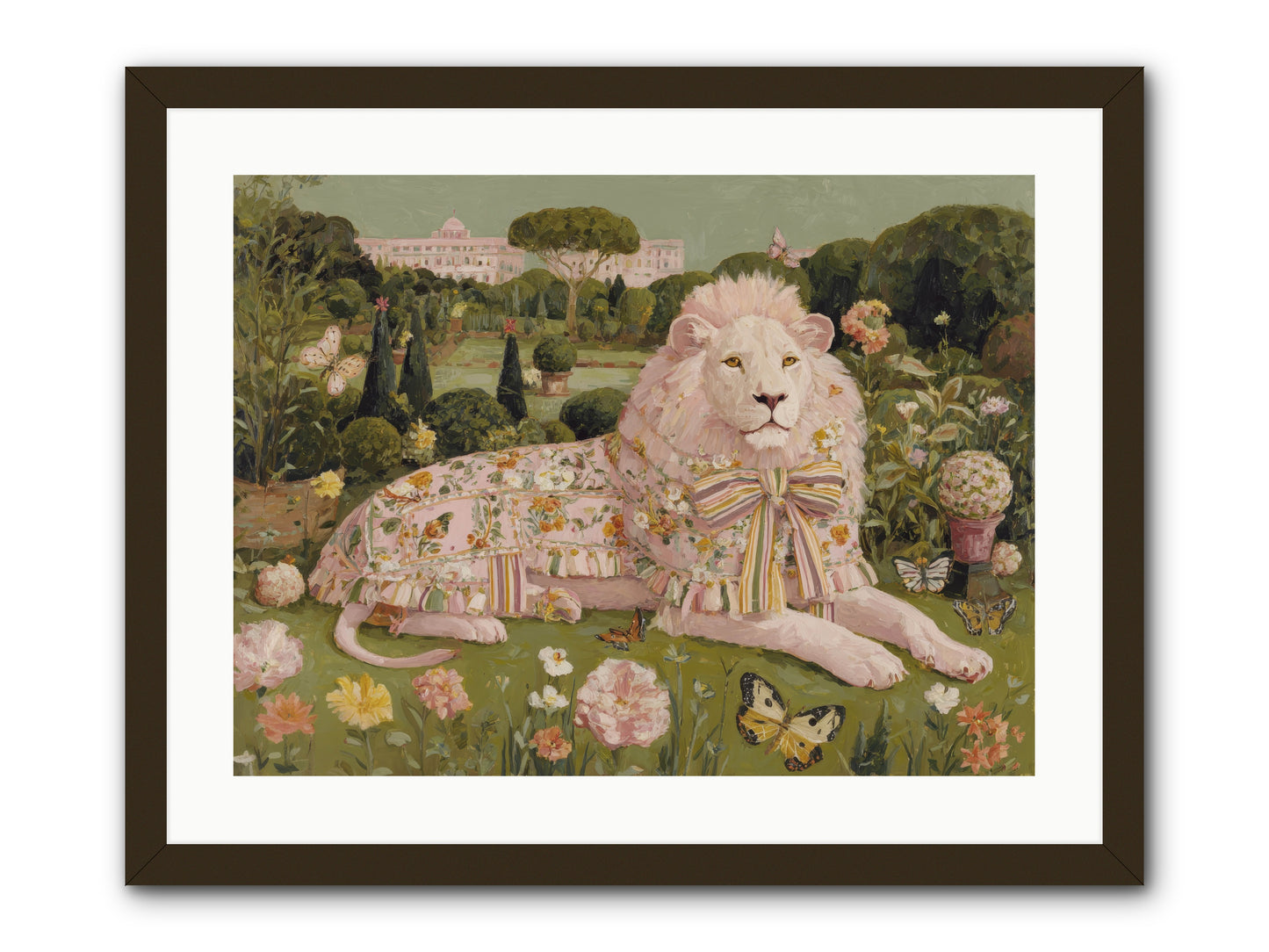 Blush Fold no.2 -- Framed Print - Black 24x18