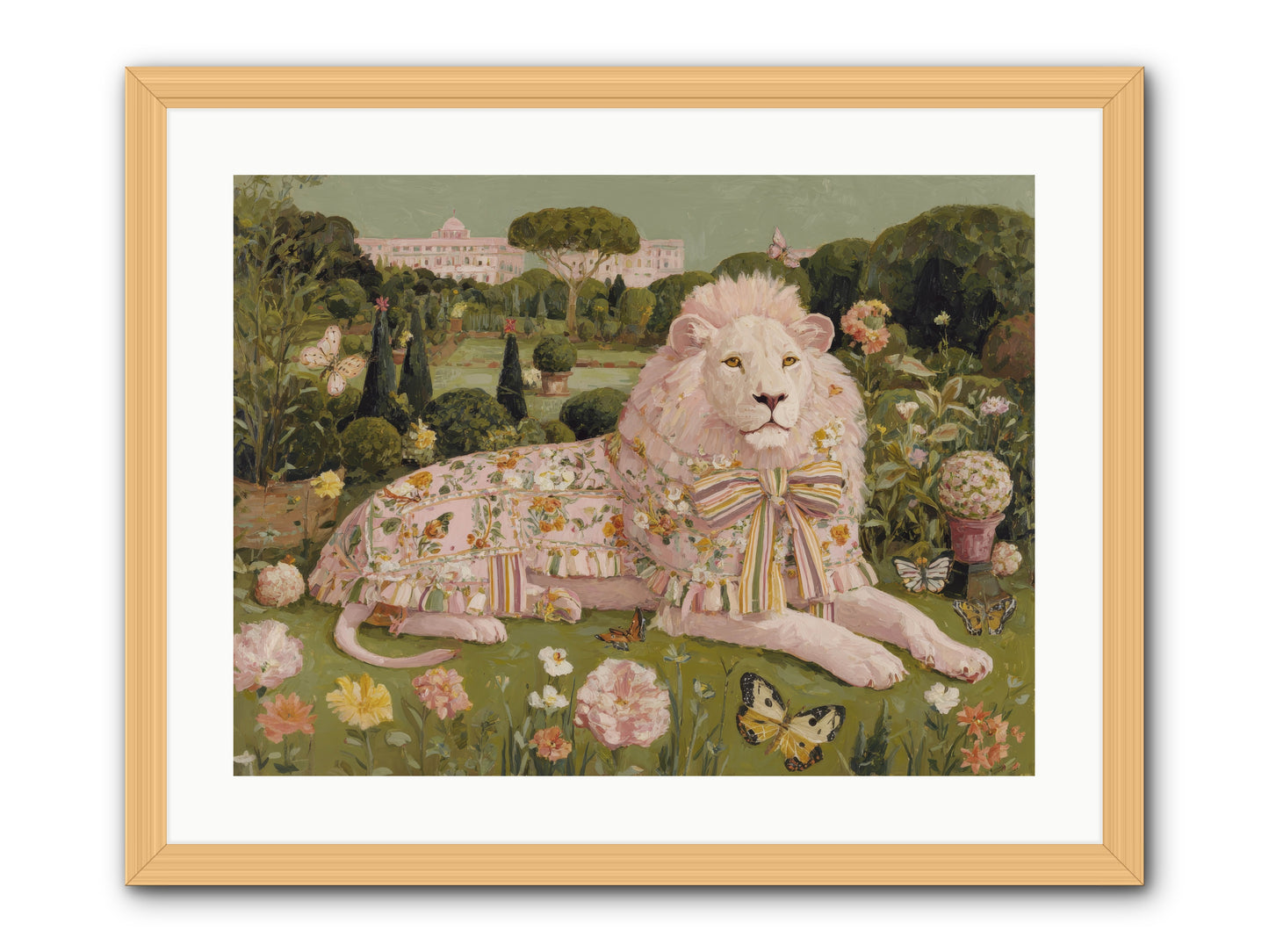 Blush Fold no.2 -- Framed Print - Natural 24x18