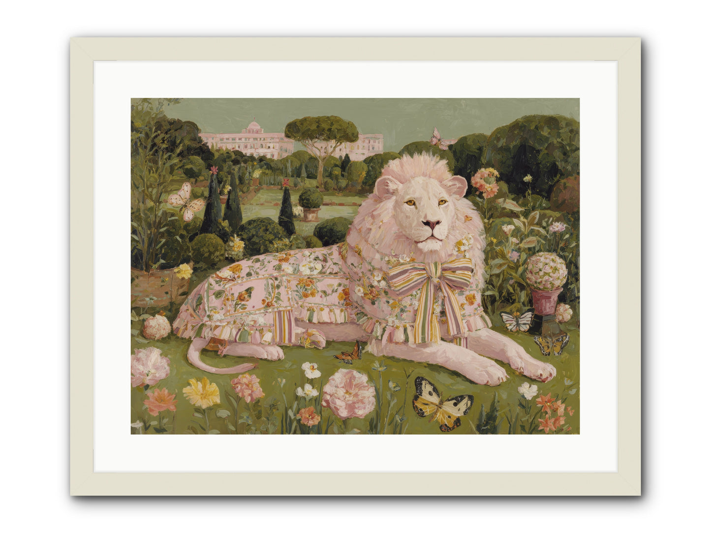 Blush Fold no.2 -- Framed Print - White 24x18