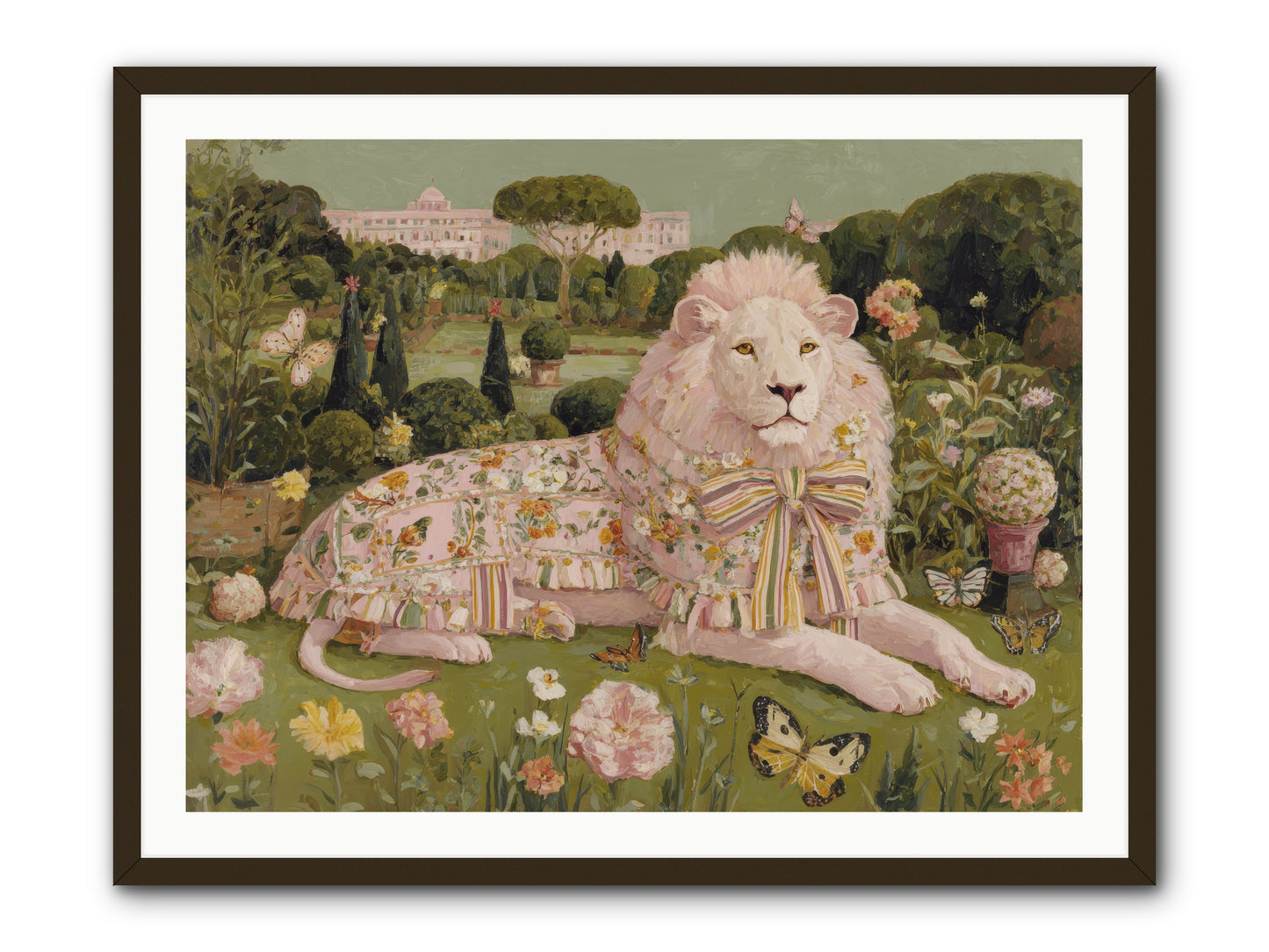 Blush Fold no.2 -- Framed Print - Black 40x30