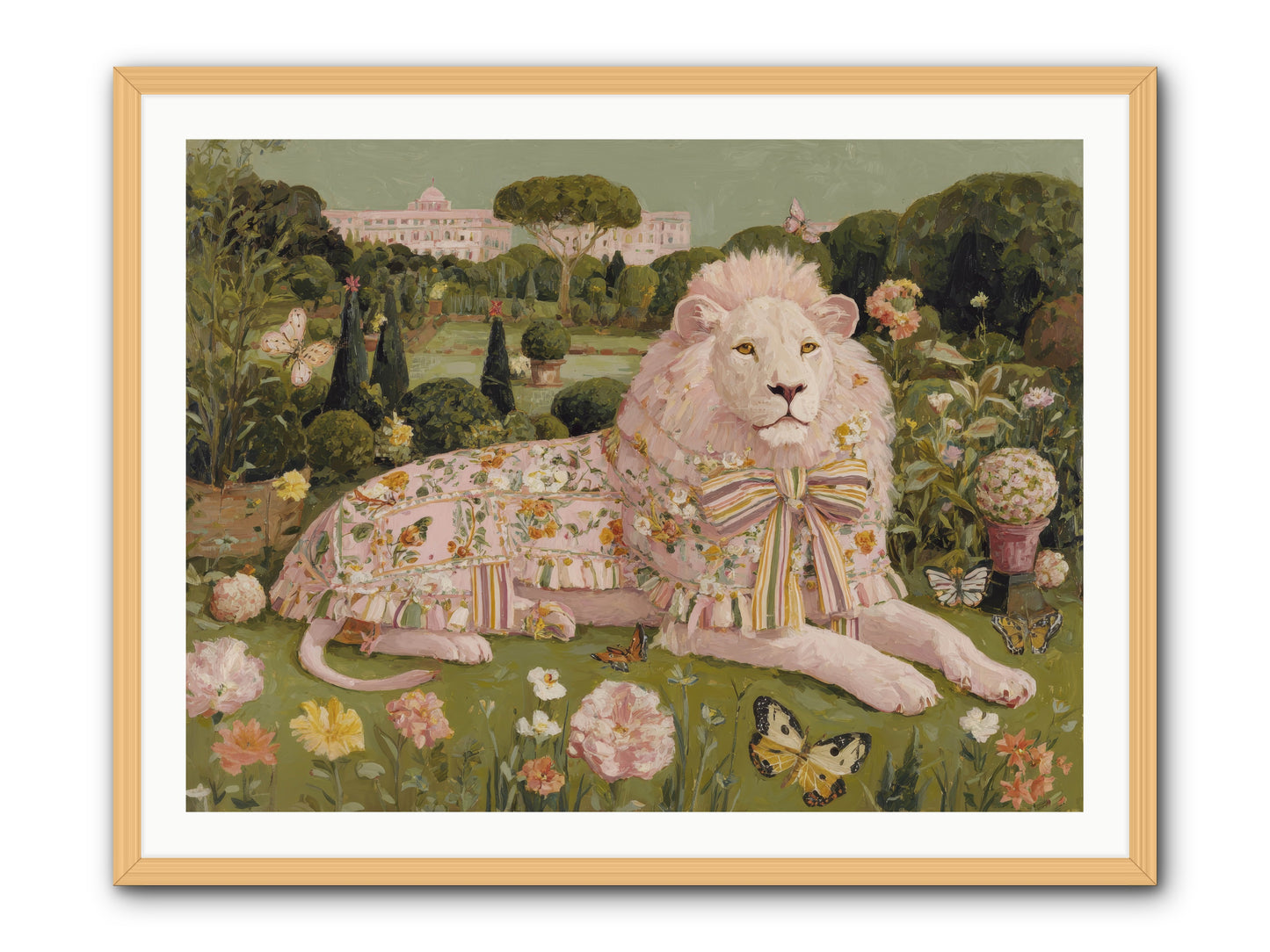 Blush Fold no.2 -- Framed Print - Natural 40x30