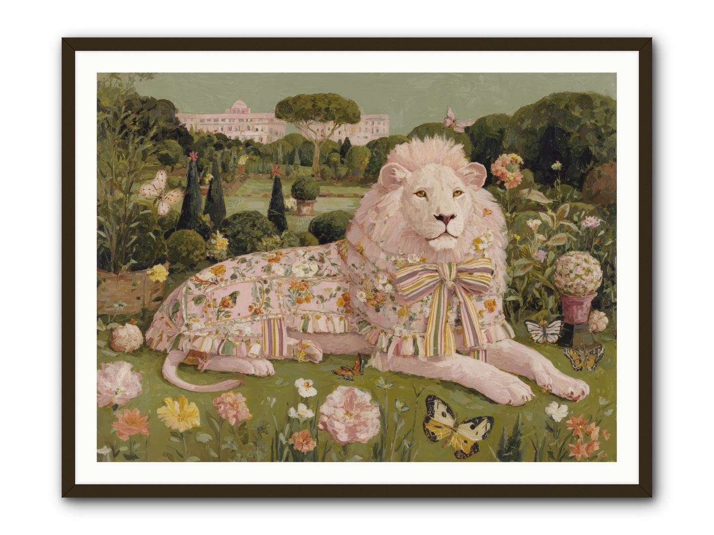 Blush Fold no.2 -- Framed Print - Black 48x36