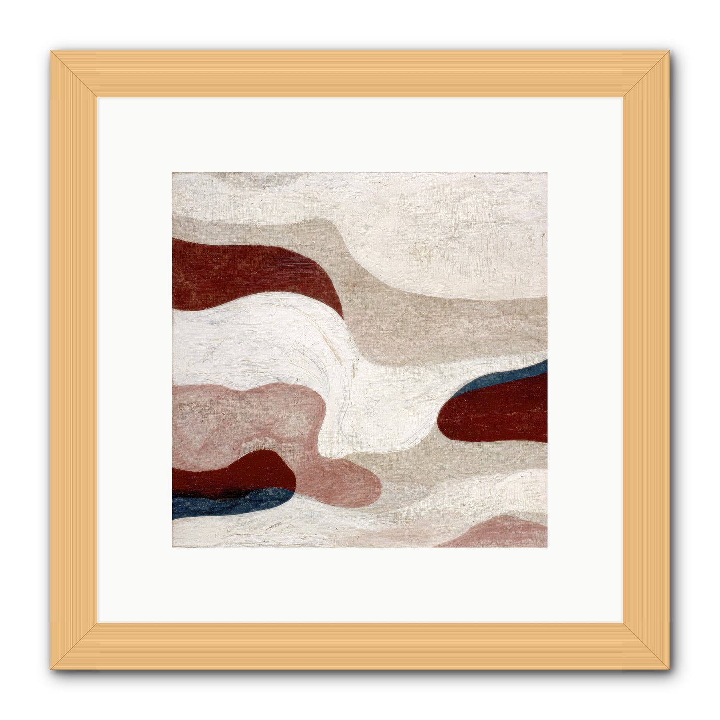 Blush Haven -- Framed Print - Natural 10x10