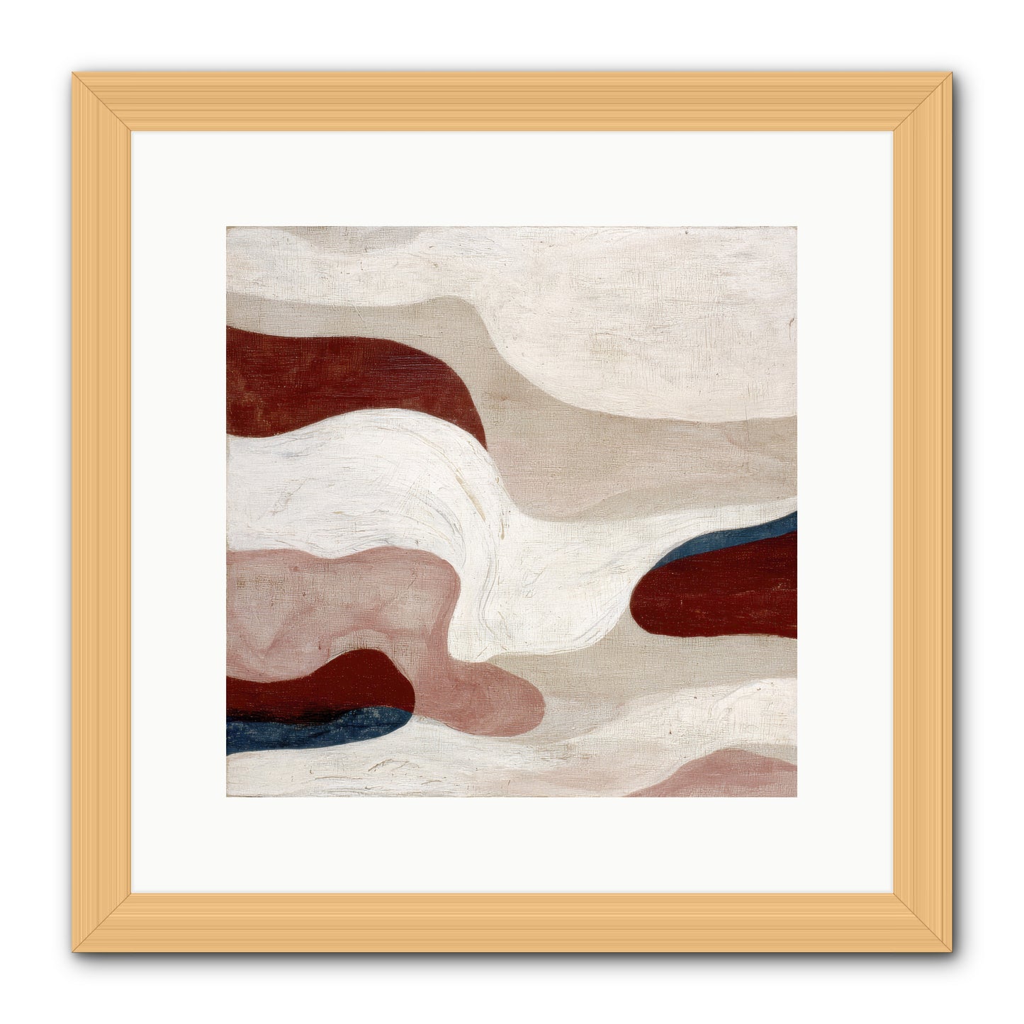 Blush Haven -- Framed Print - Natural 12x12