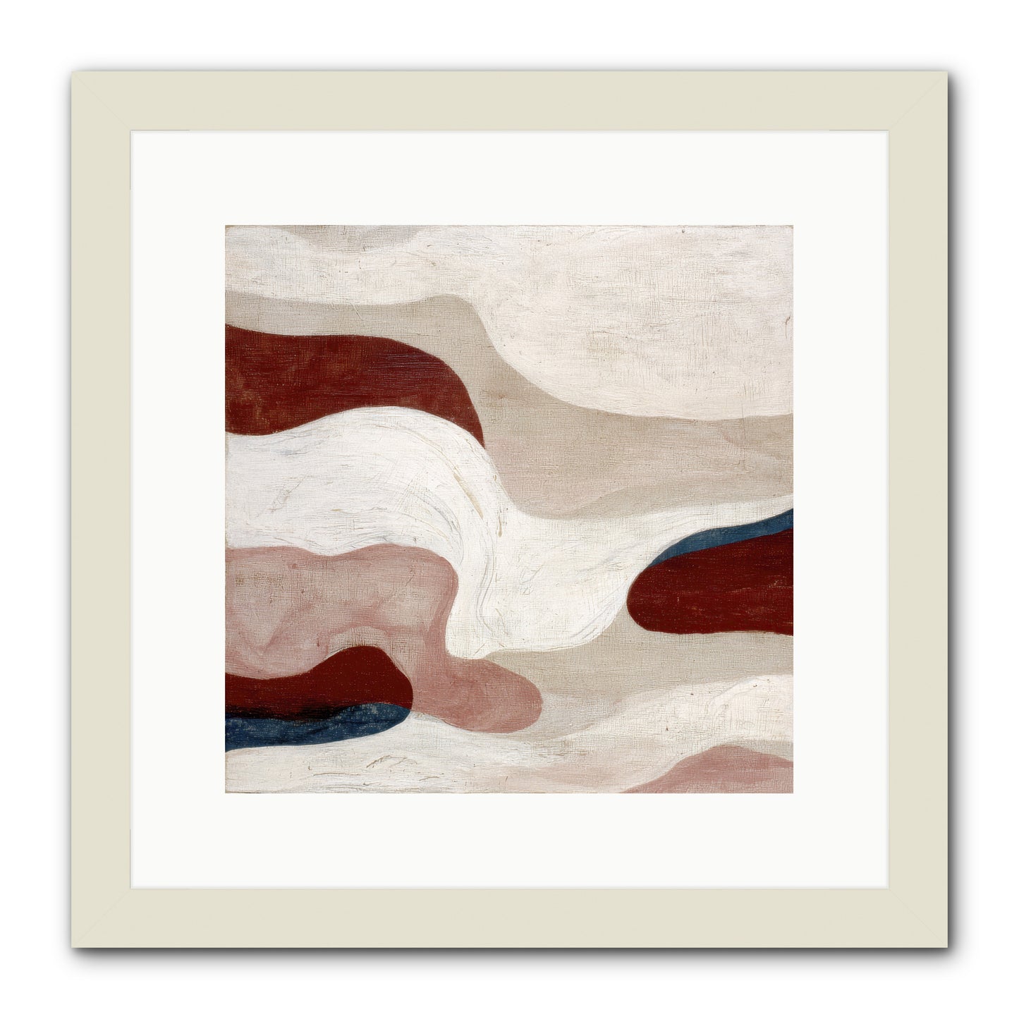 Blush Haven -- Framed Print - White 12x12