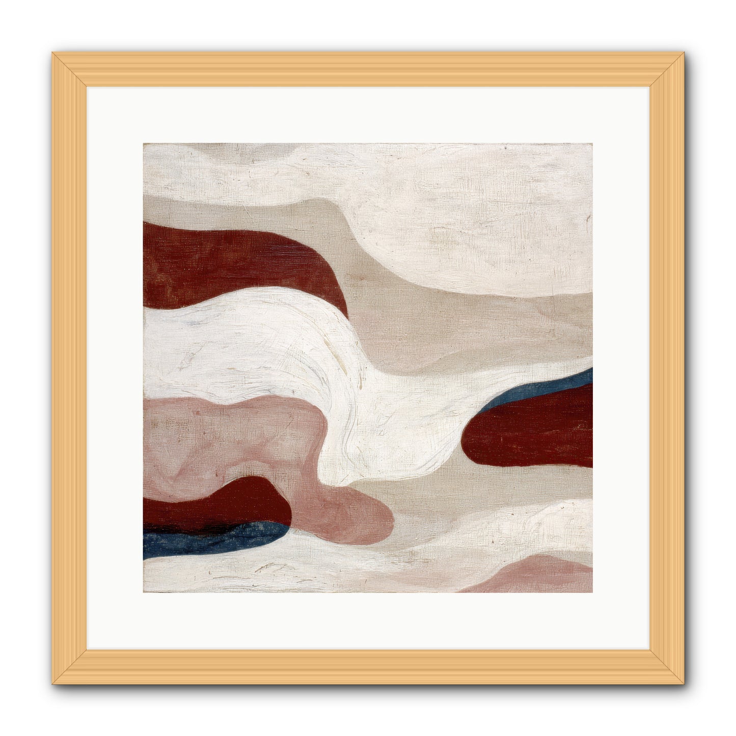 Blush Haven -- Framed Print - Natural 16x16