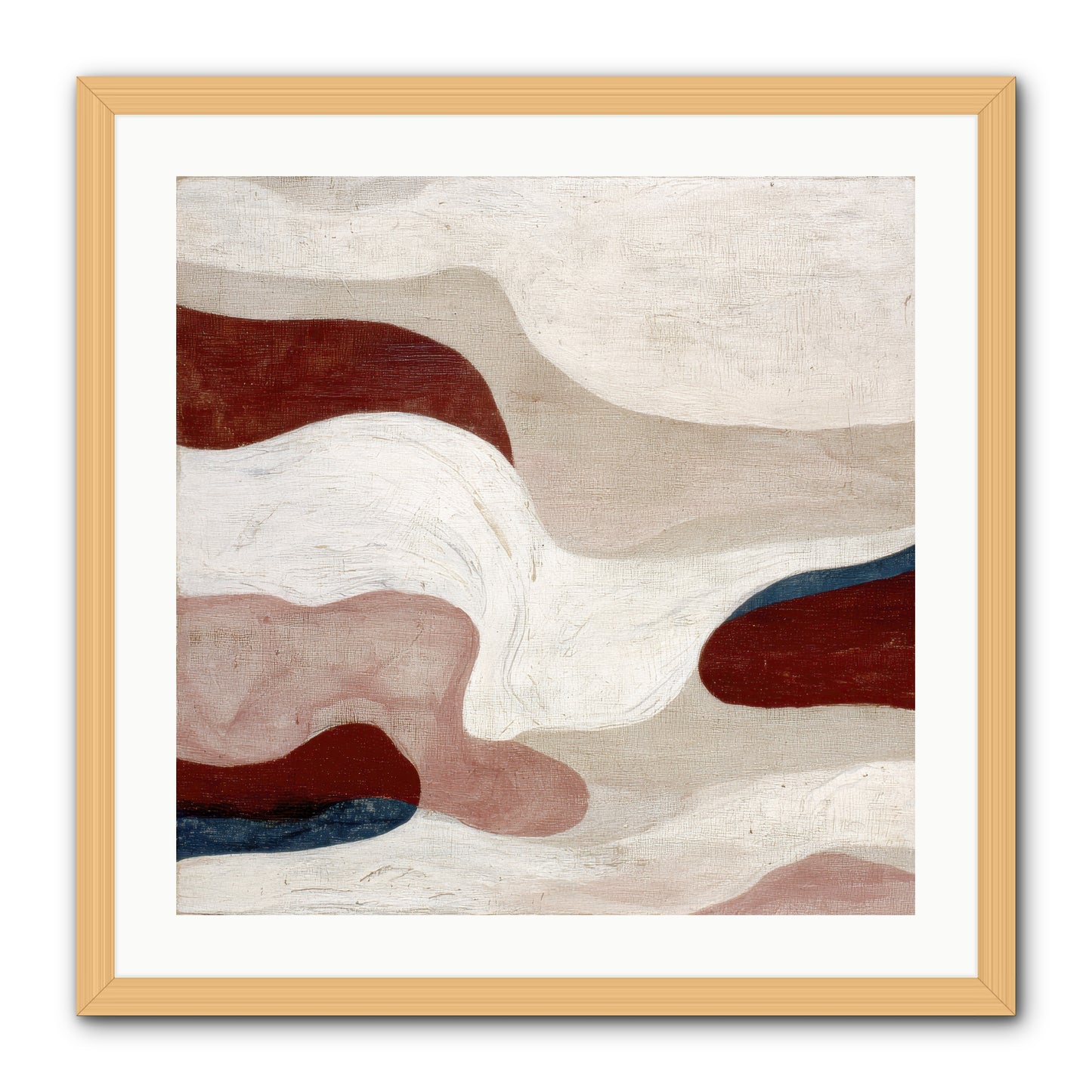 Blush Haven -- Framed Print - Natural 24x24