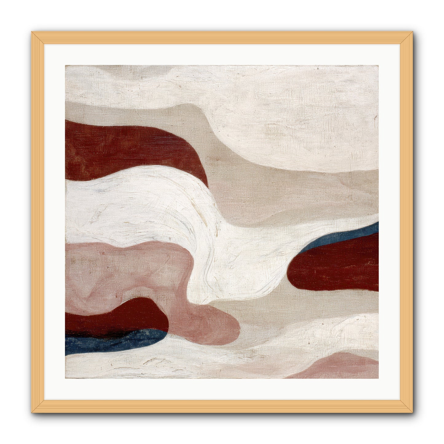 Blush Haven -- Framed Print - Natural 30x30