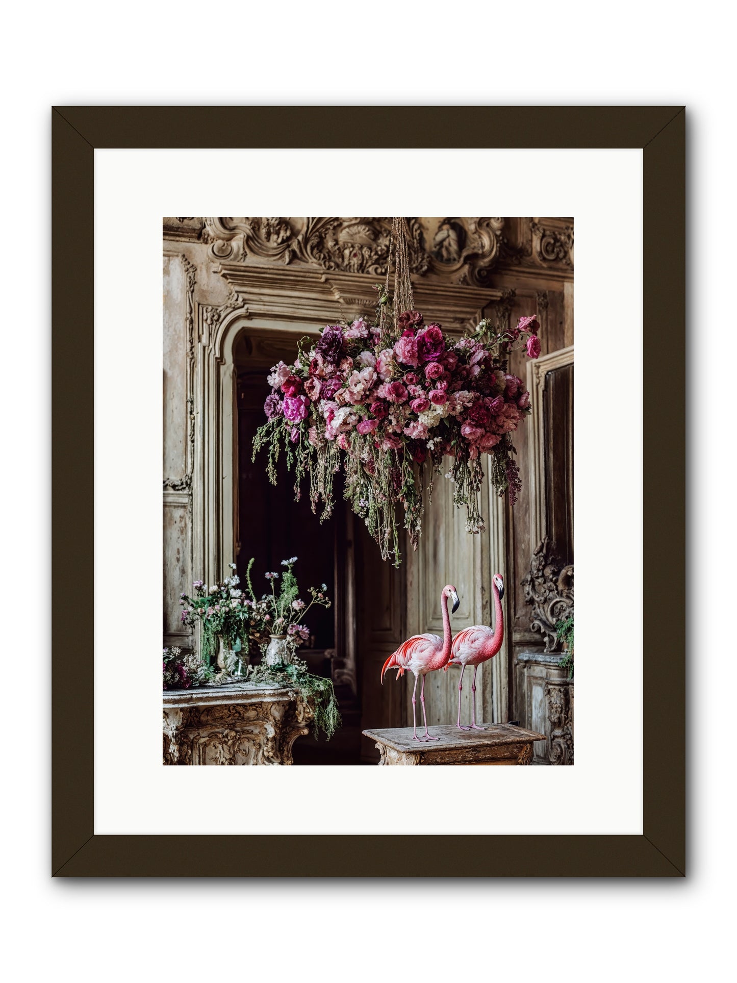 Blush Hour Sentinels -- Framed Print - Black 12x16