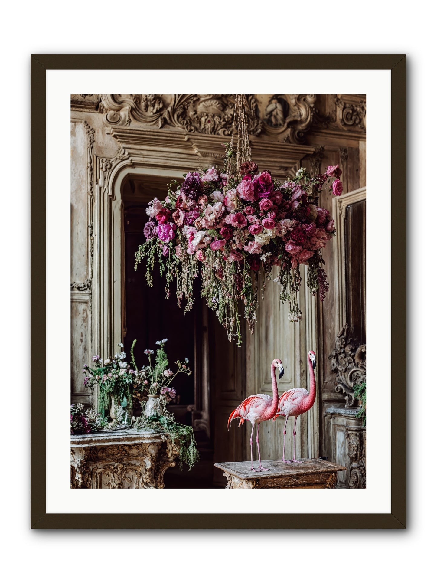 Blush Hour Sentinels -- Framed Print - Black 24x32