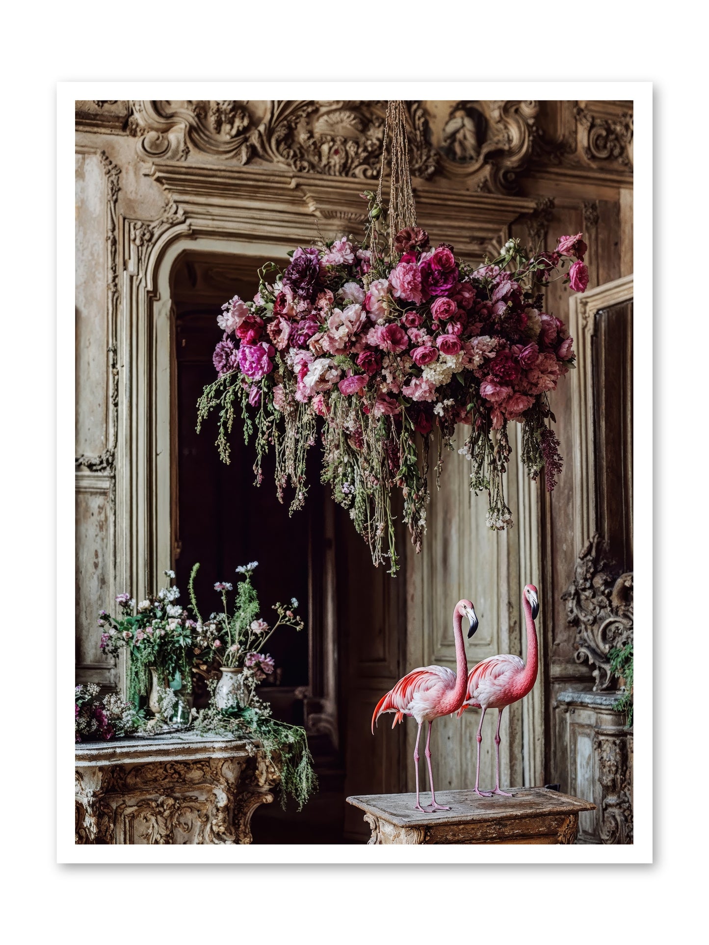 Blush Hour Sentinels -- Loose Canvas Print 30x40