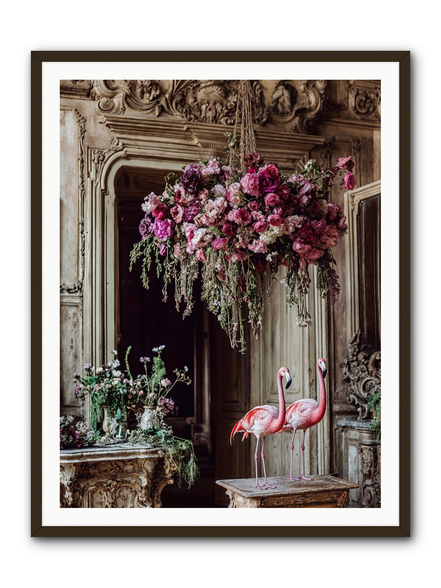 Blush Hour Sentinels -- Framed Print - Black 36x48