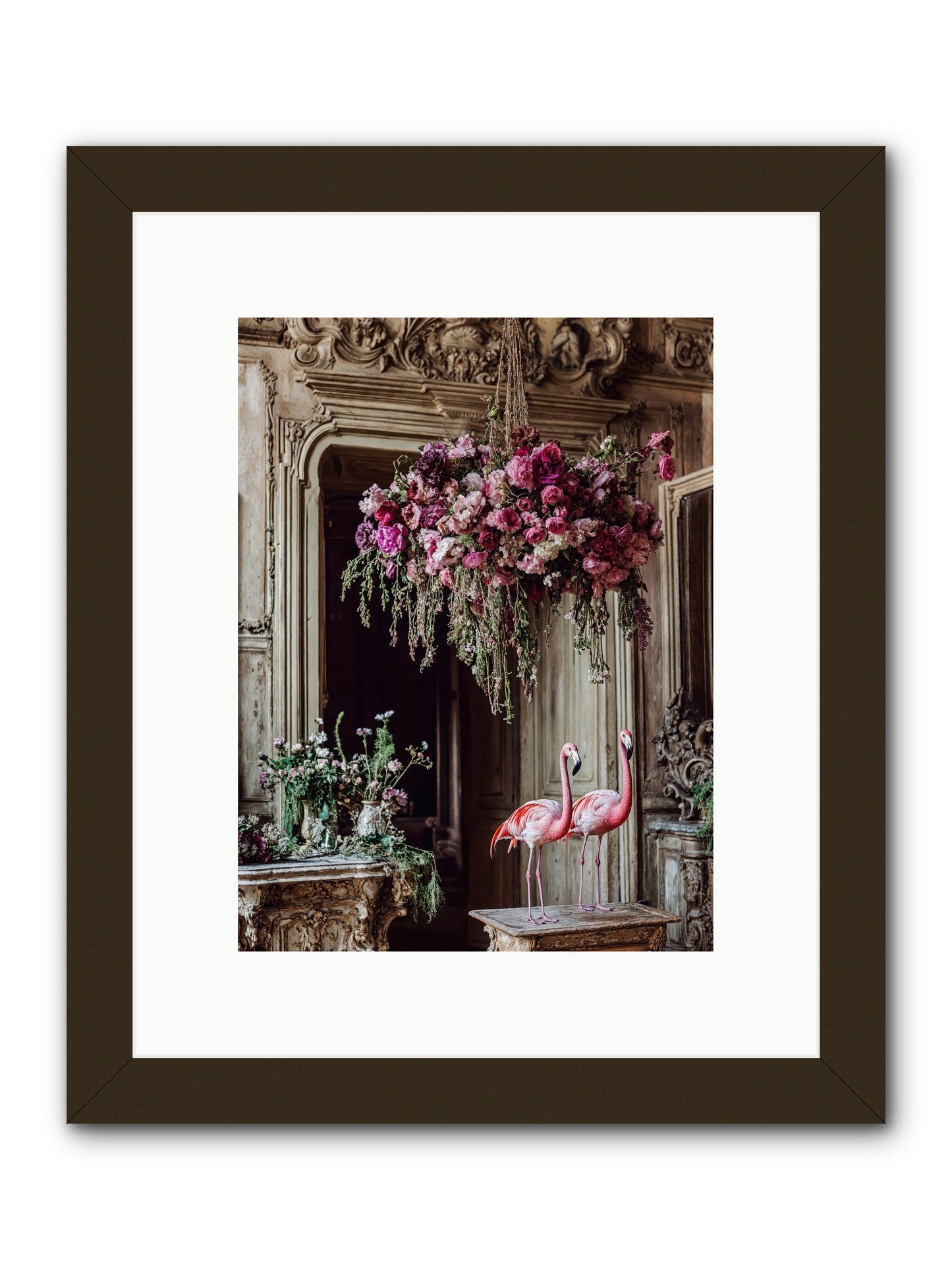 Blush Hour Sentinels -- Framed Print - Black 9x12