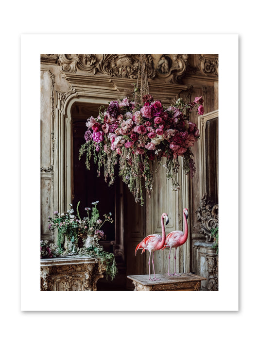 Blush Hour Sentinels -- Paper Print 9x12