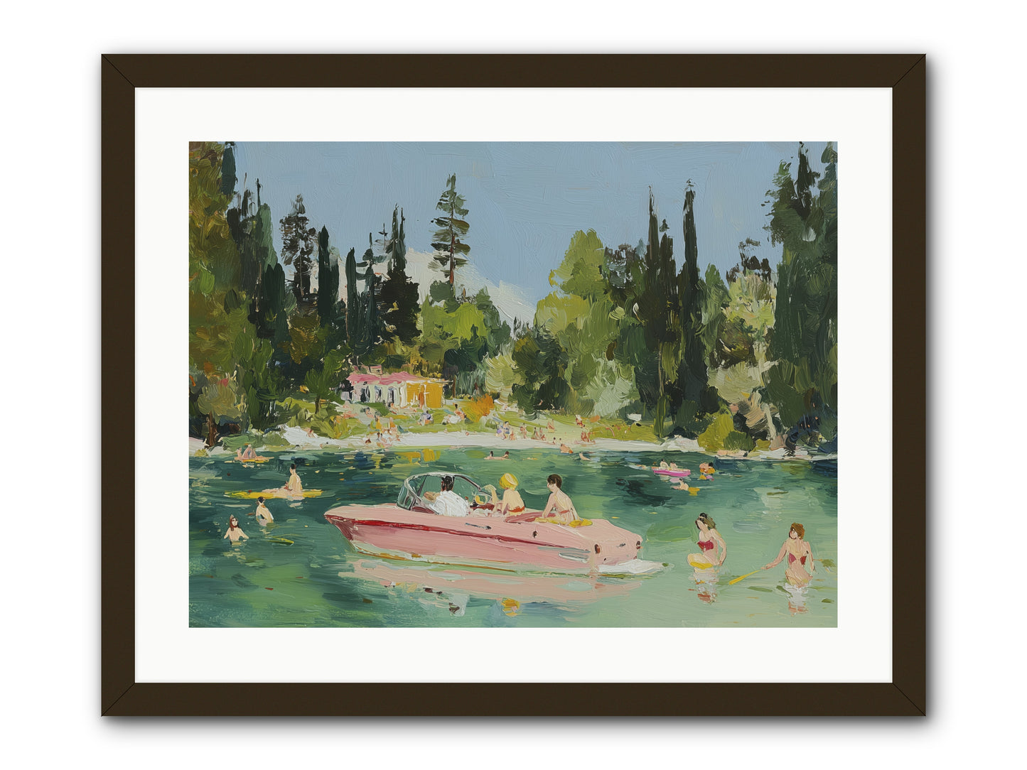 Boat Life -- Framed Print - Black 24x18