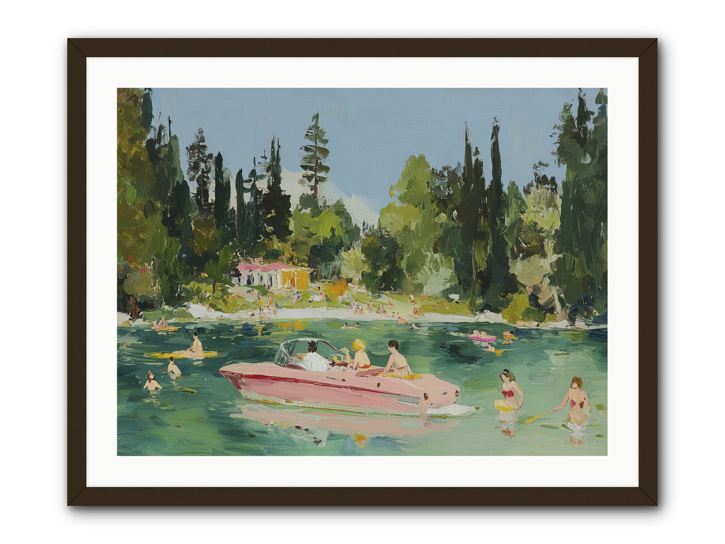 Boat Life -- Framed Print - Black 32x24