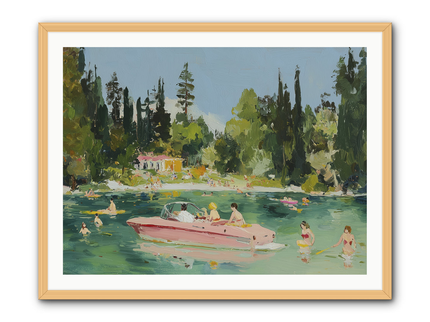 Boat Life -- Framed Print - Natural 40x30