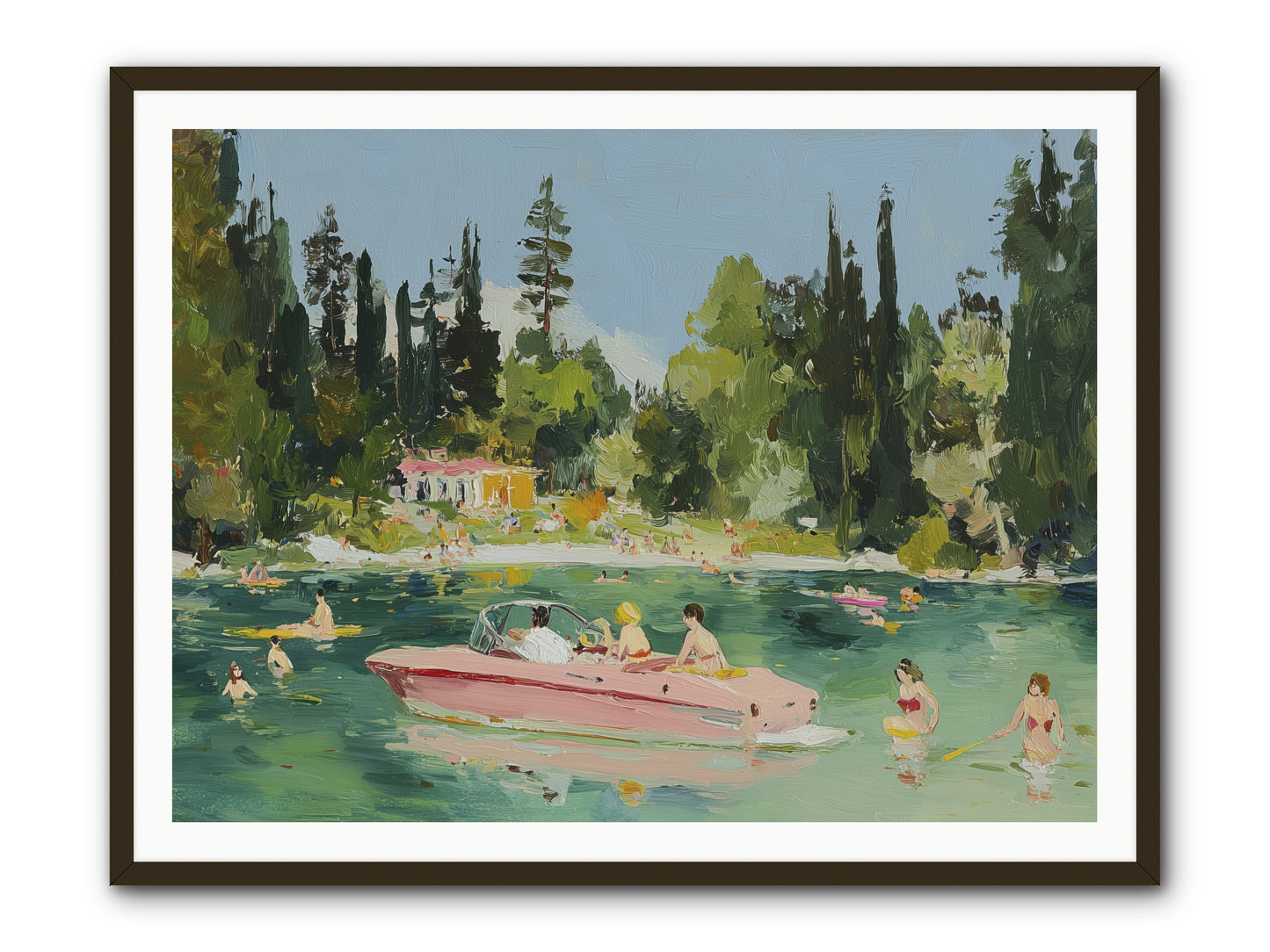Boat Life -- Framed Print - Black 48x36