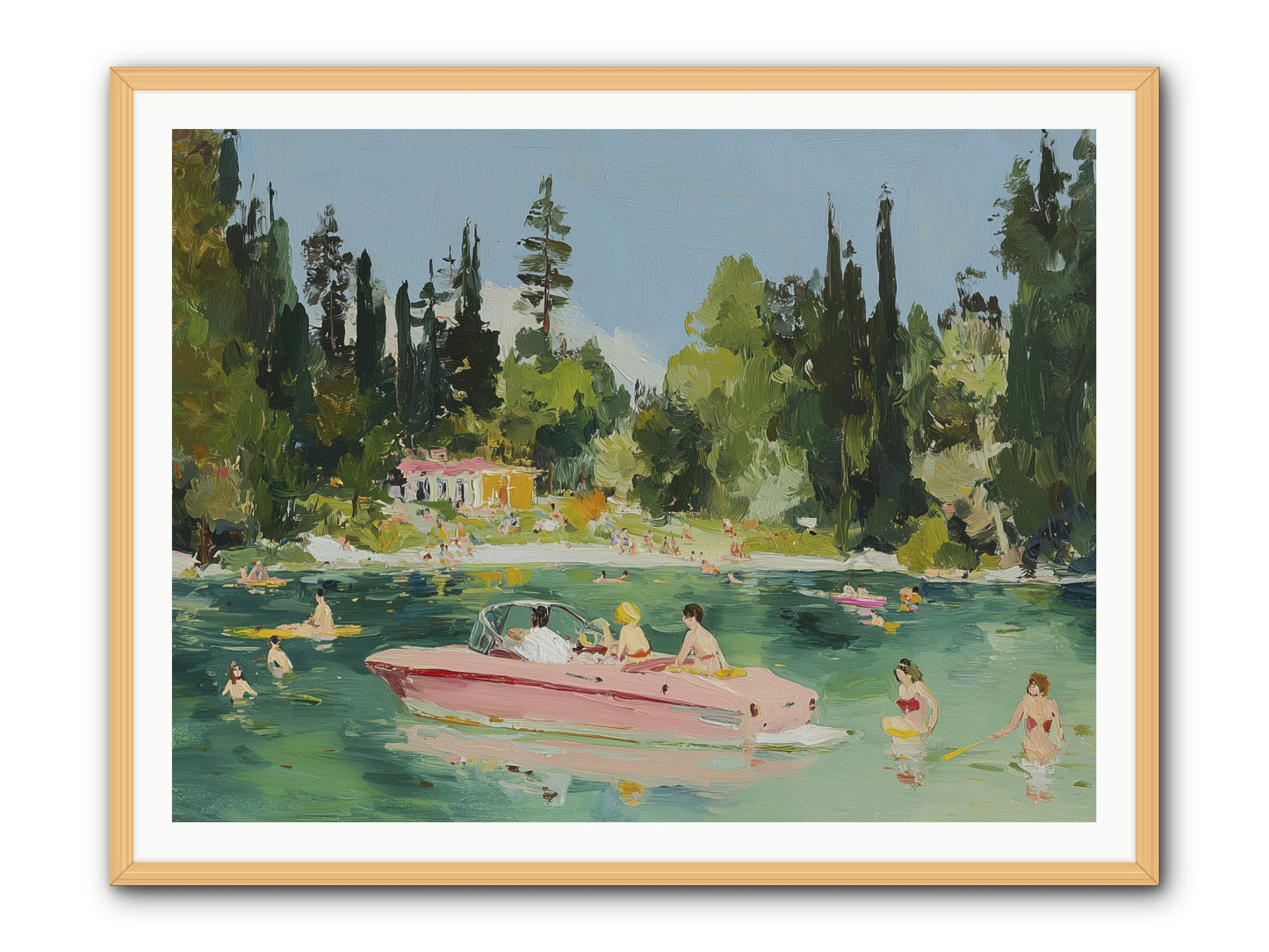 Boat Life -- Framed Print - Natural 48x36