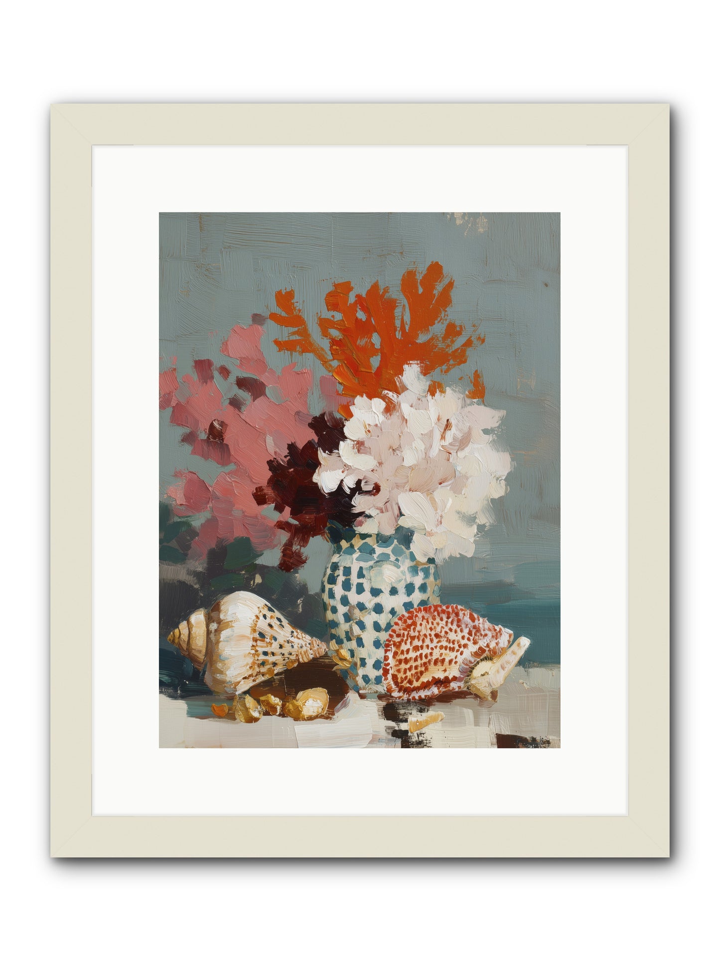 Bohemian Assembly -- Framed Print - White 12x16