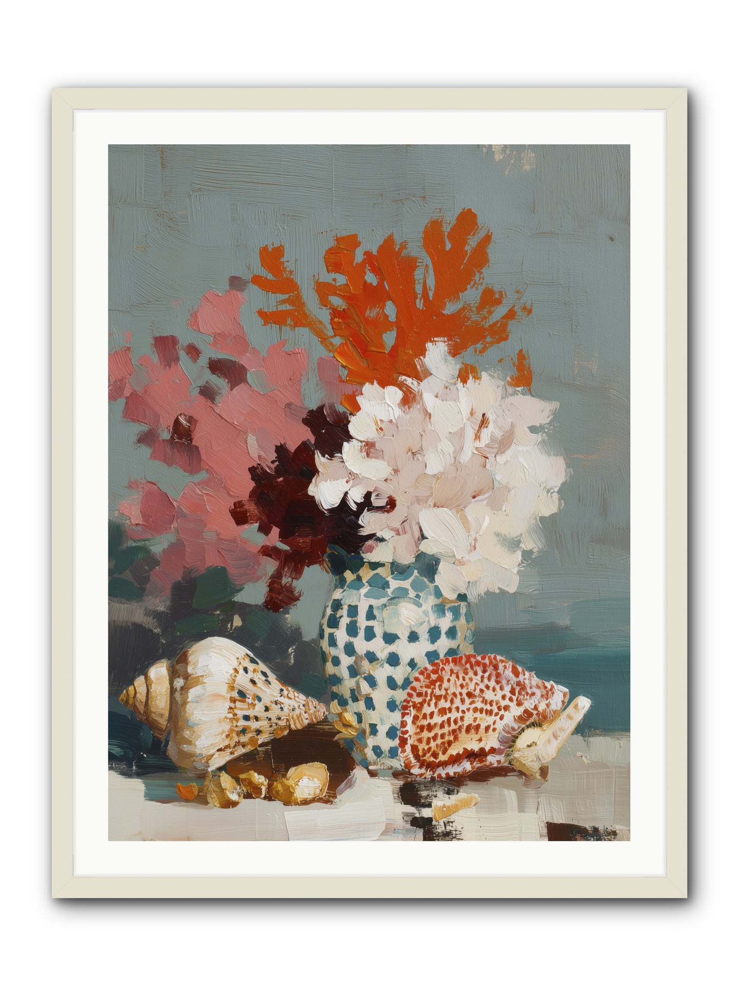 Bohemian Assembly -- Framed Print - White 30x40