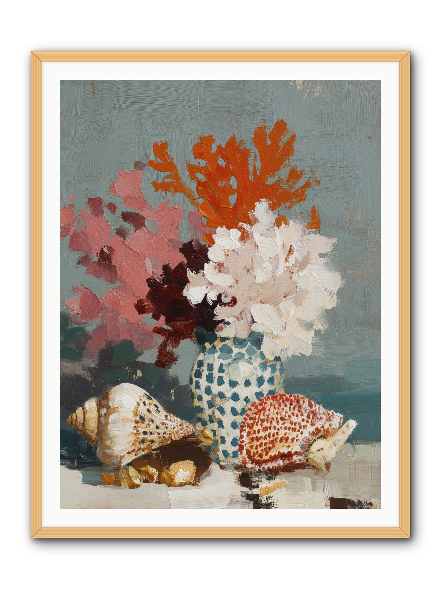 Bohemian Assembly -- Framed Print - Natural 36x48