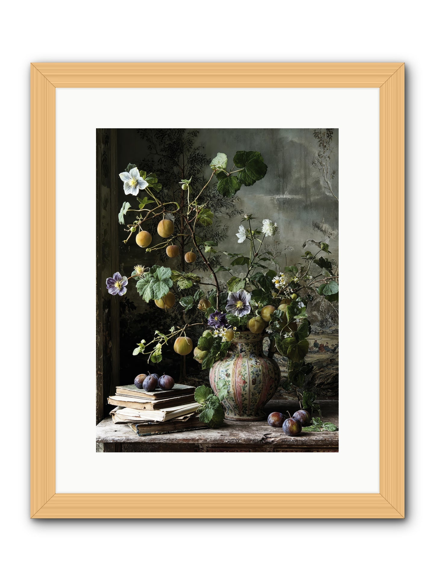 Bon vivant -- Framed Print - Natural 12x16