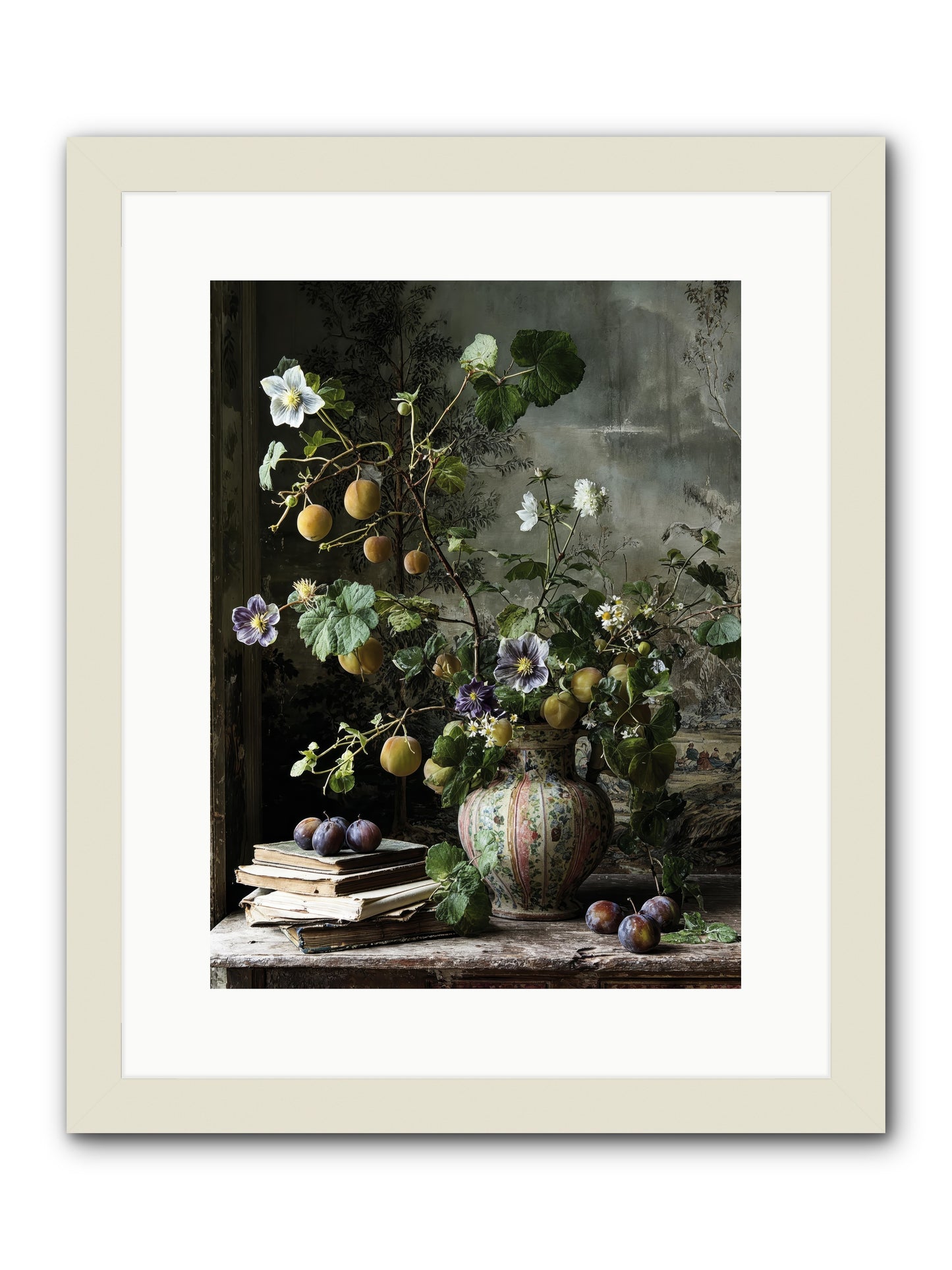 Bon vivant -- Framed Print - White 12x16