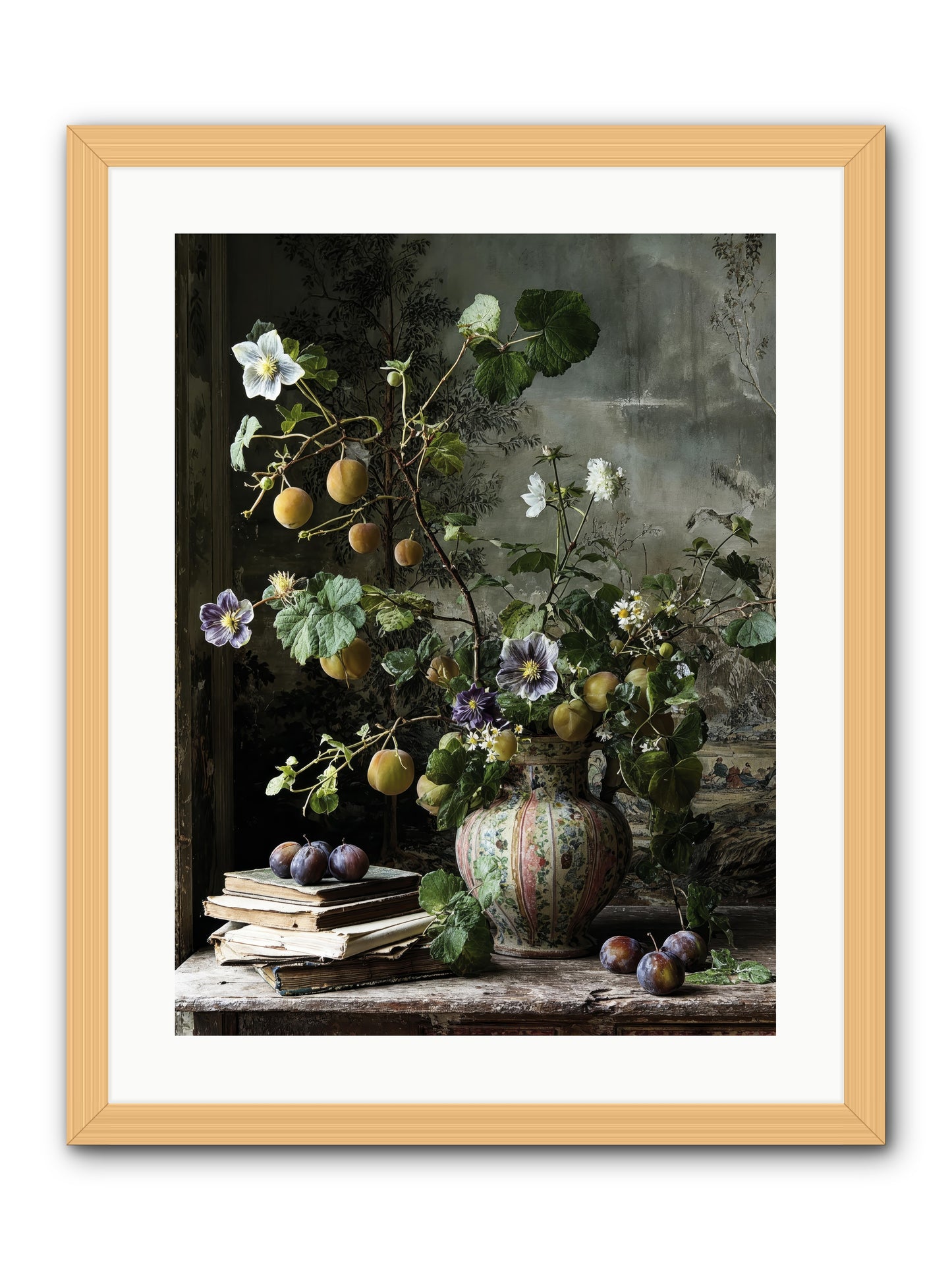 Bon vivant -- Framed Print - Natural 18x24