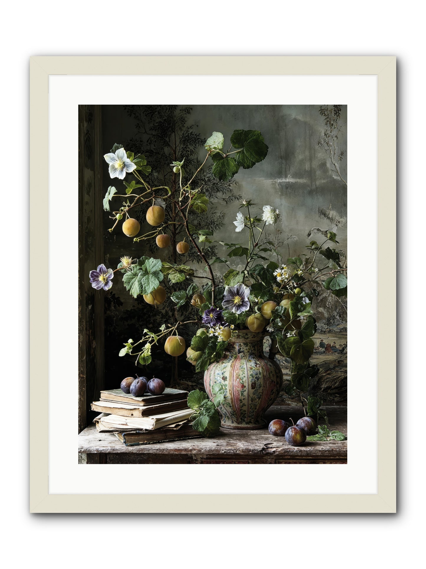 Bon vivant -- Framed Print - White 18x24