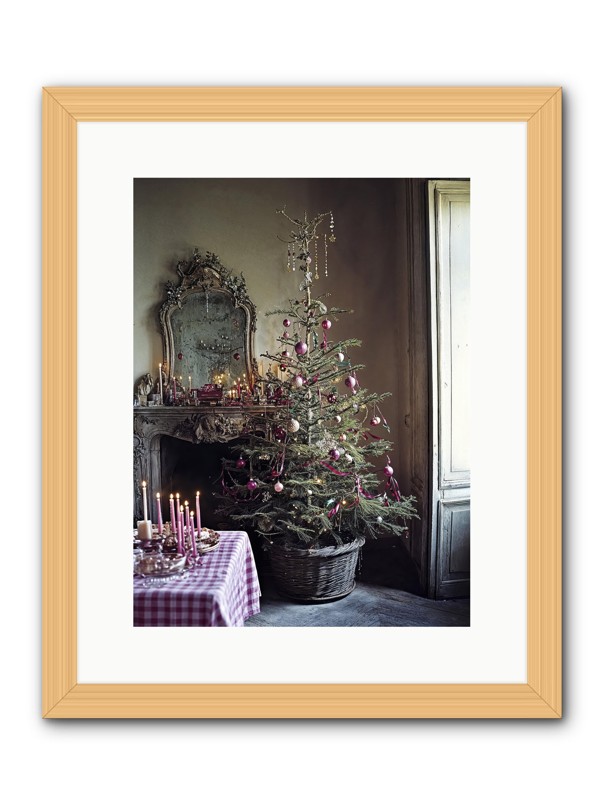 Bonbon Boulevard -- Framed Print - Natural 12x16