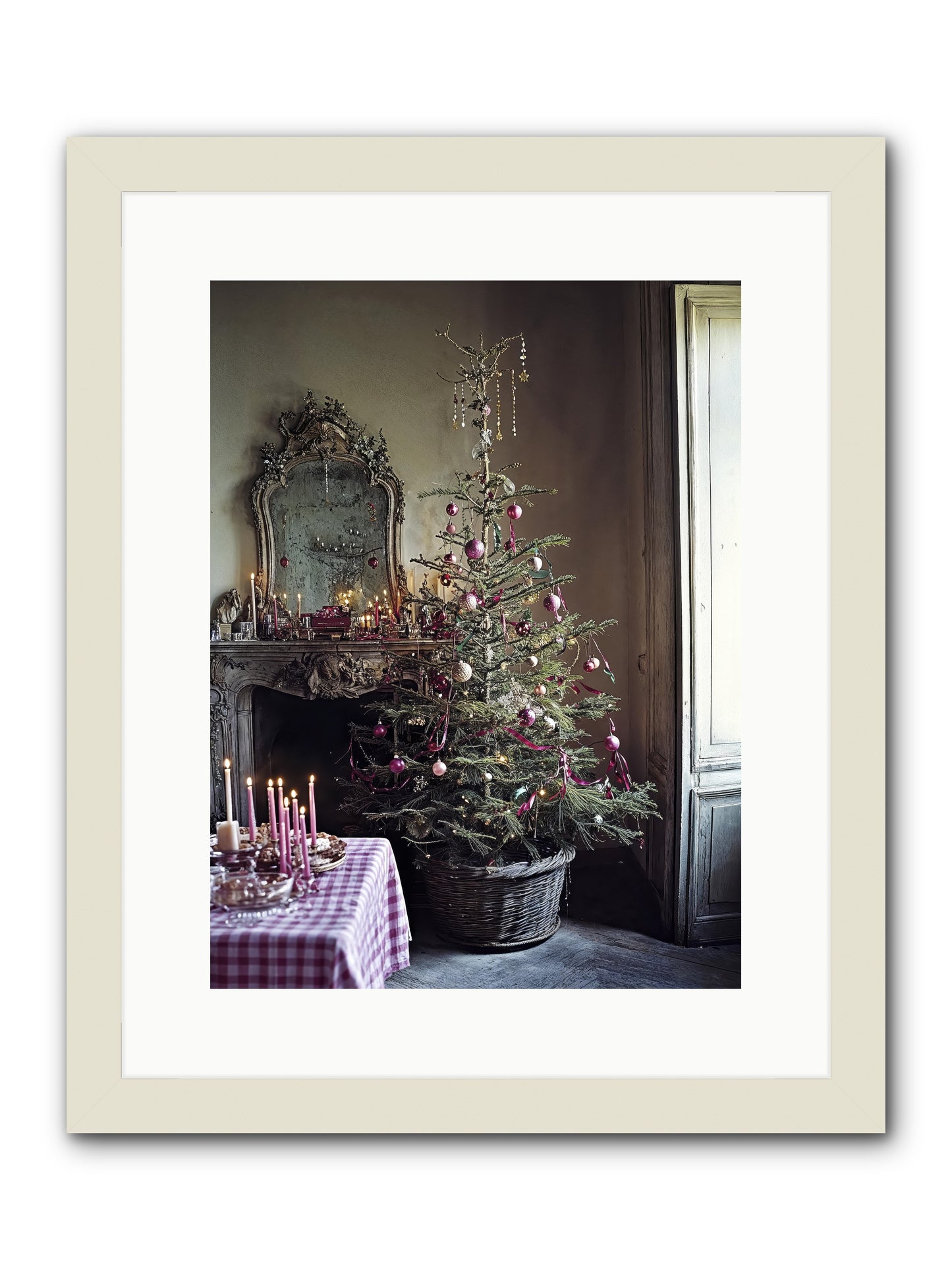 Bonbon Boulevard -- Framed Print - White 12x16