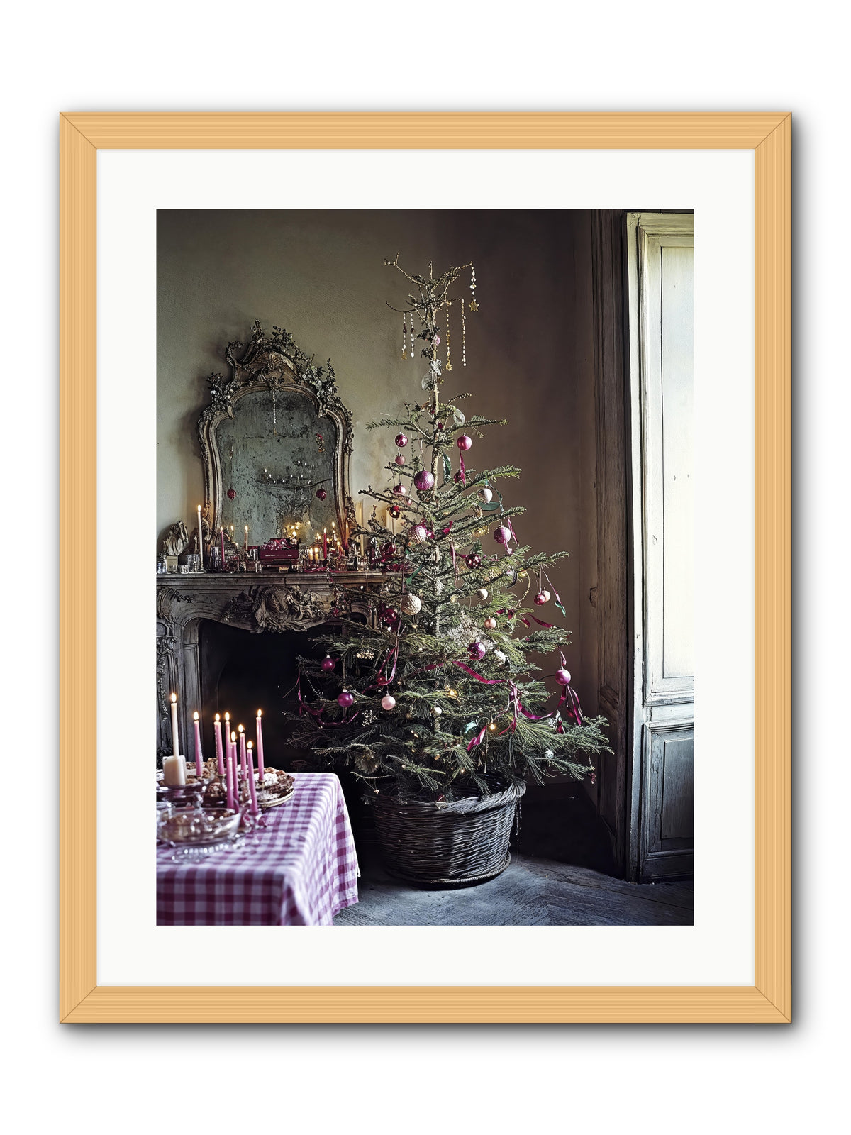 Bonbon Boulevard -- Framed Print - Natural 18x24