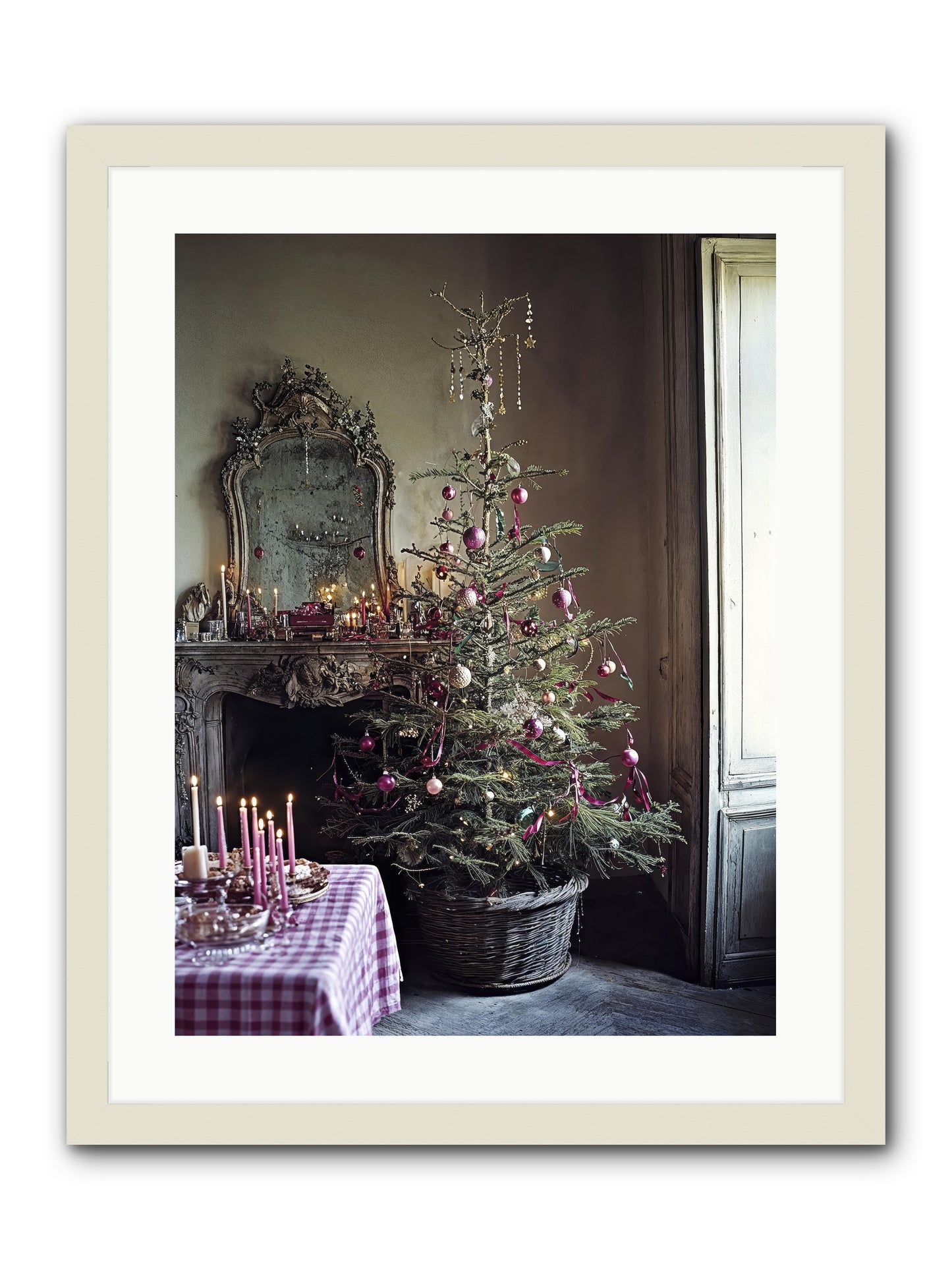 Bonbon Boulevard -- Framed Print - White 18x24