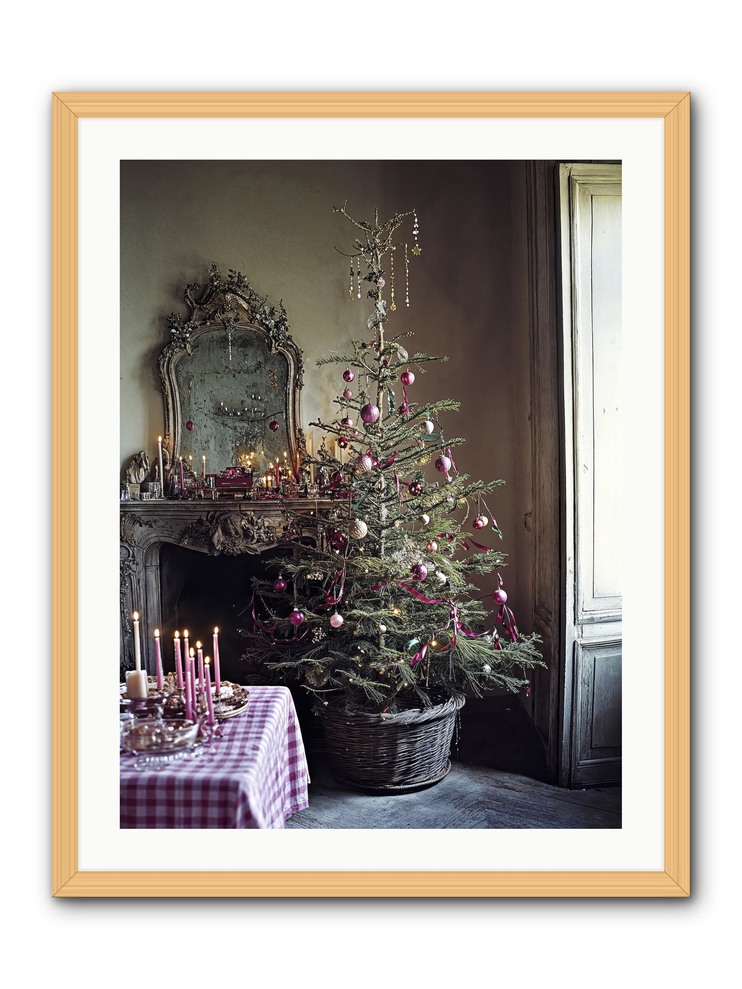 Bonbon Boulevard -- Framed Print - Natural 24x32
