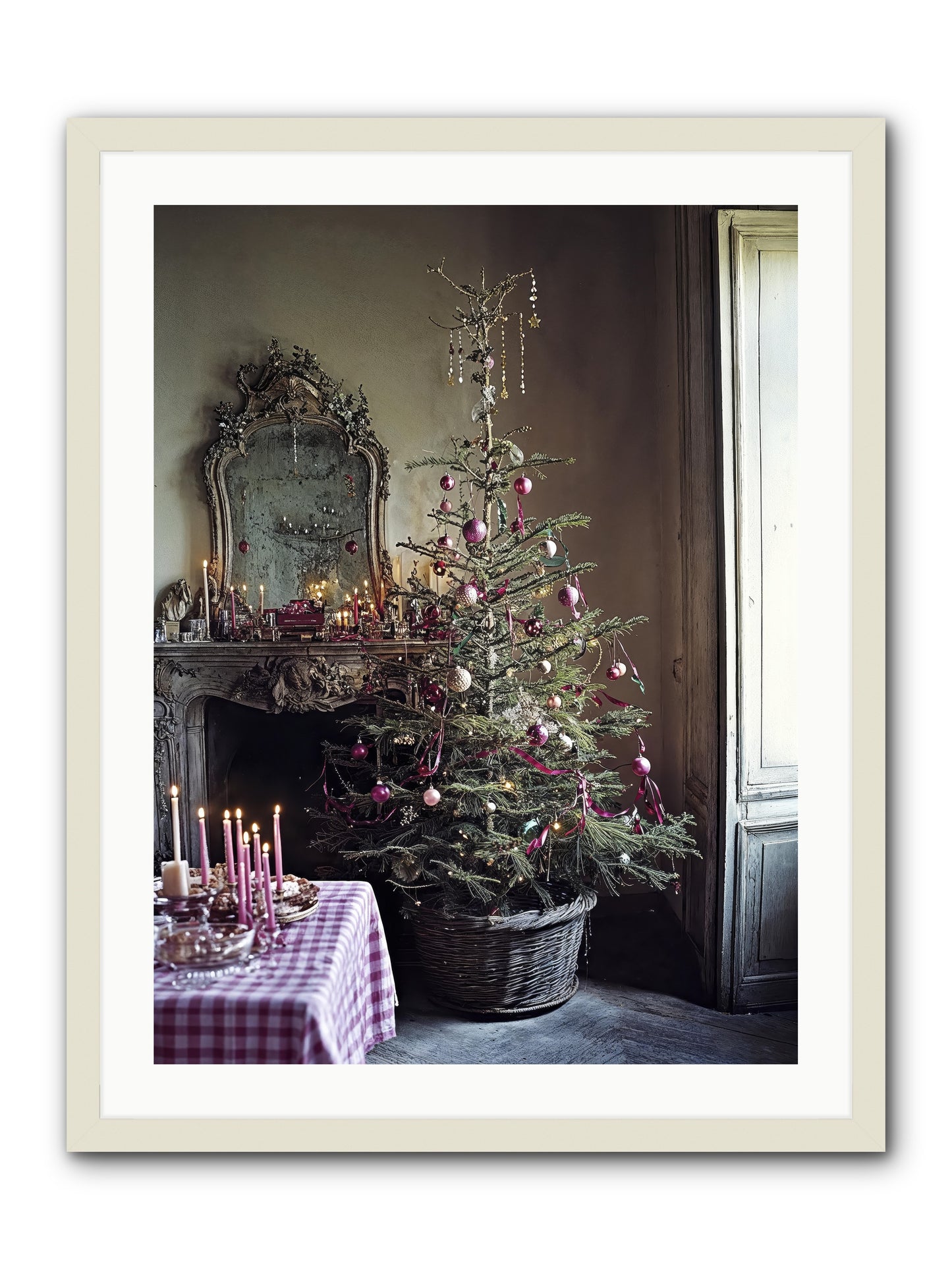 Bonbon Boulevard -- Framed Print - White 24x32