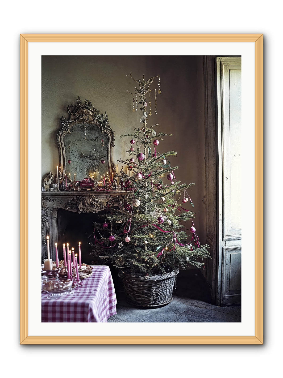 Bonbon Boulevard -- Framed Print - Natural 30x40
