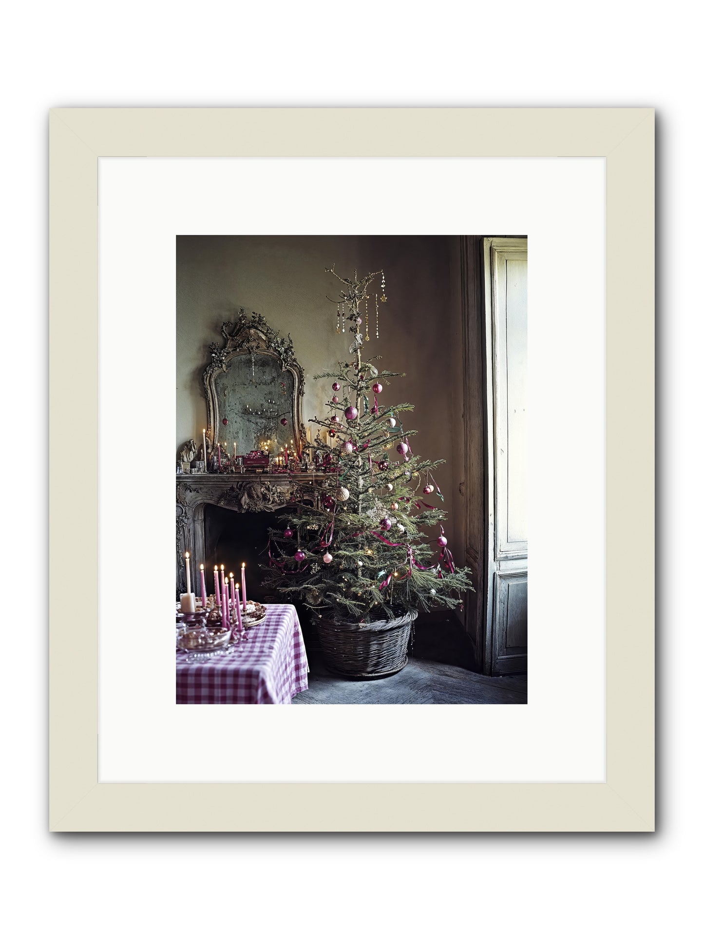 Bonbon Boulevard -- Framed Print - White 9x12